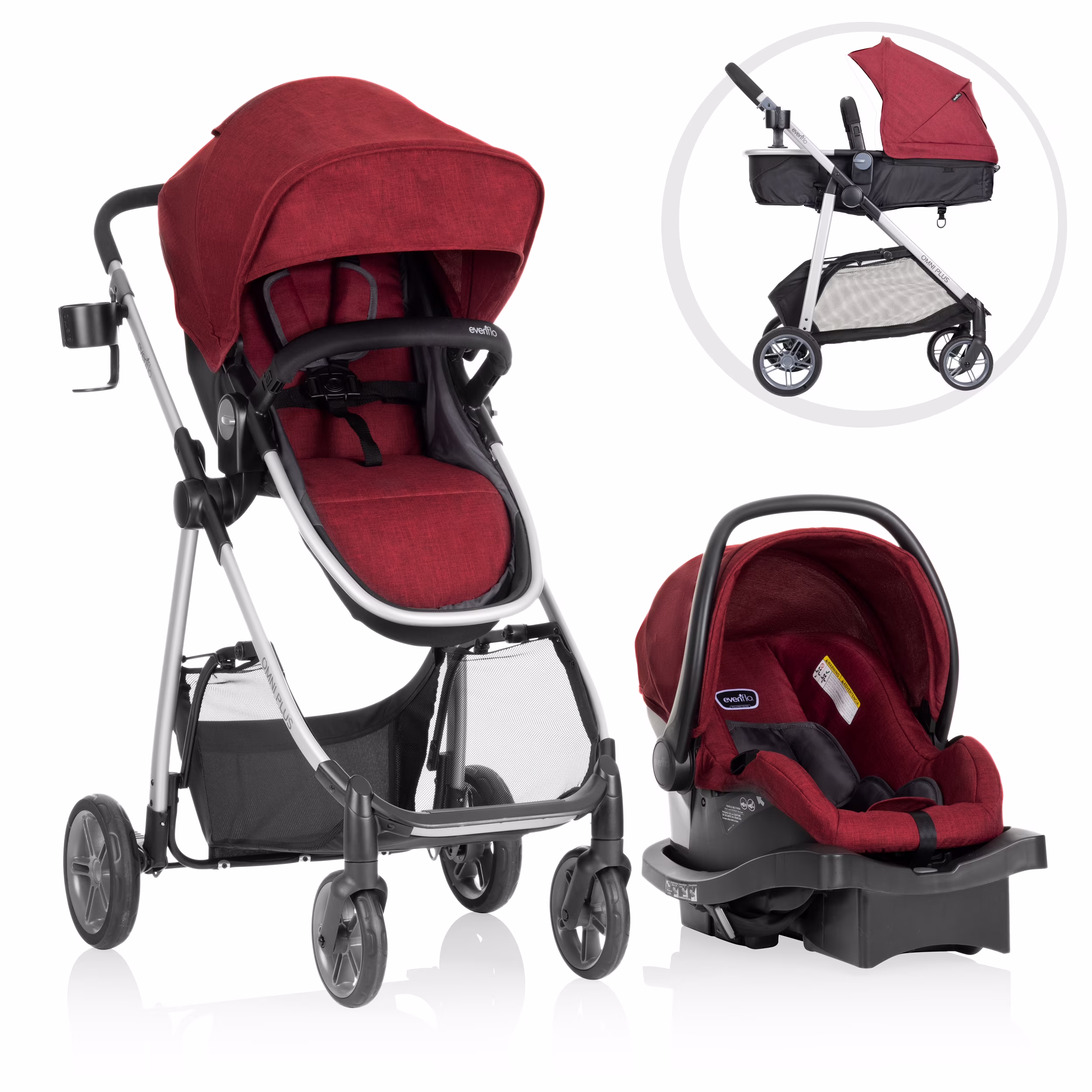 Omni Plus Modular Travel System with LiteMax Sport Infant Car Seat, Mylar Gray, Unisex(Mylar Gray) - Image 7