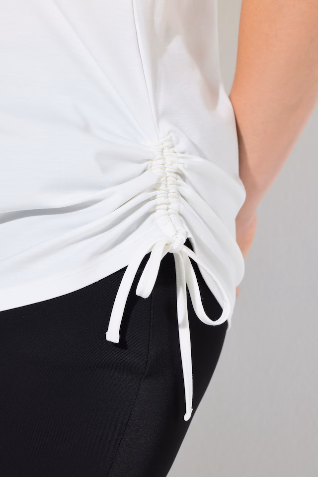 Wing Sleeve Gathered Tee