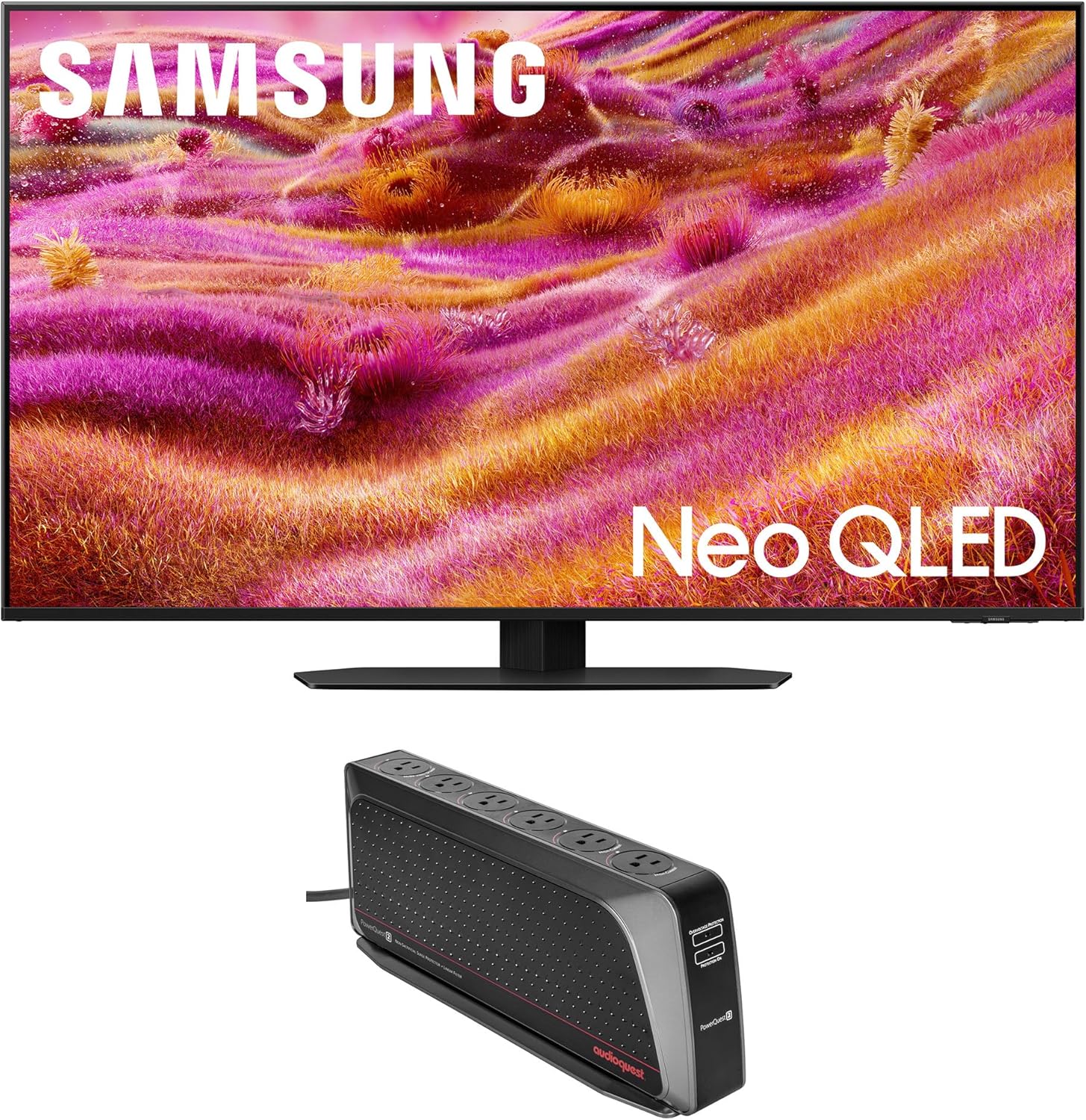 Samsung QN50QN90FAFXZA 50 Inch Neo QLED 4K QN90F Vision AI Smart TV with an AudioQuest PowerQuest2 Power Filter/Surge Protector 6 Outlet (2025)