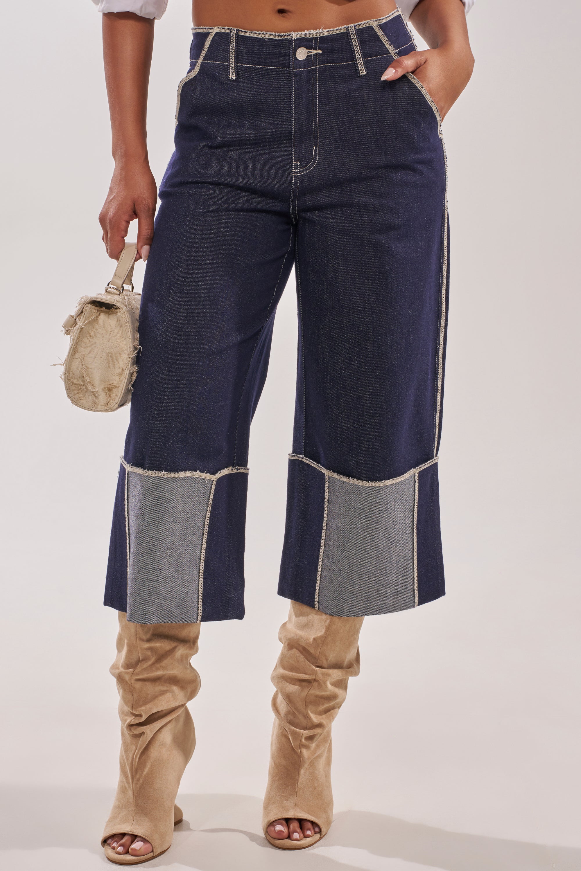 LOCKED UP DENIM BERMUDA SHORT - Akira Store