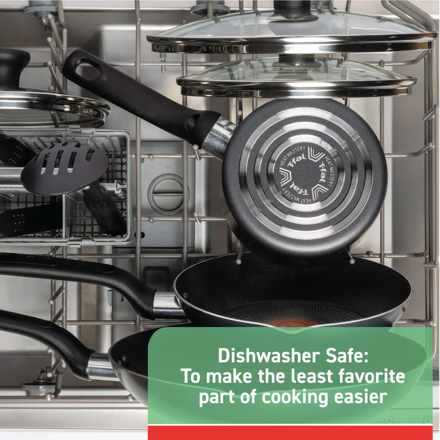 Easy Care, 20 Piece Non-Stick Pots and Pans Cookware Set, Grey(Gray) - Image 4