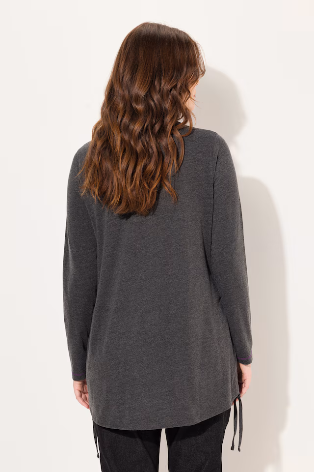 Tie Hem Long Sleeve Graphic Tee