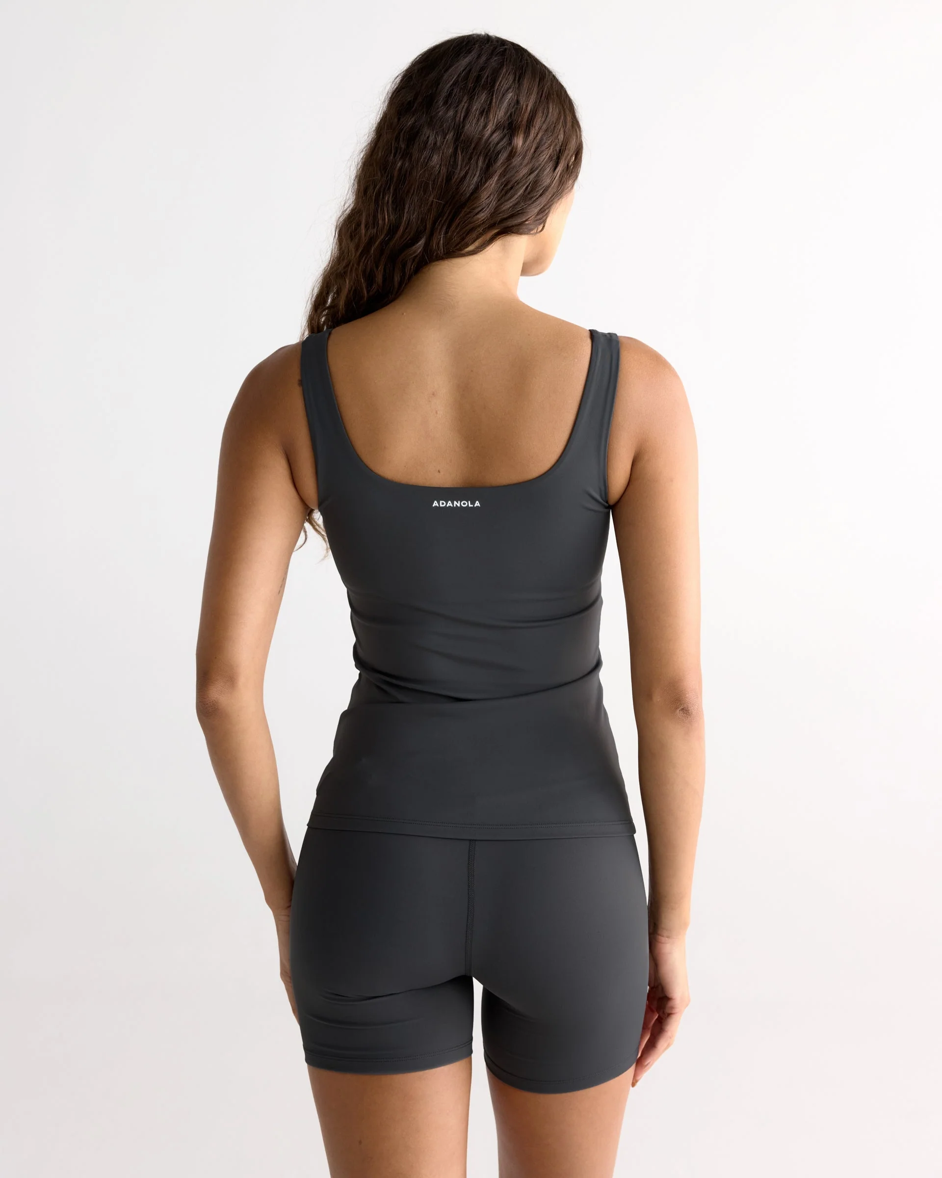 Ultimate Square Neck Top - Graphite Grey