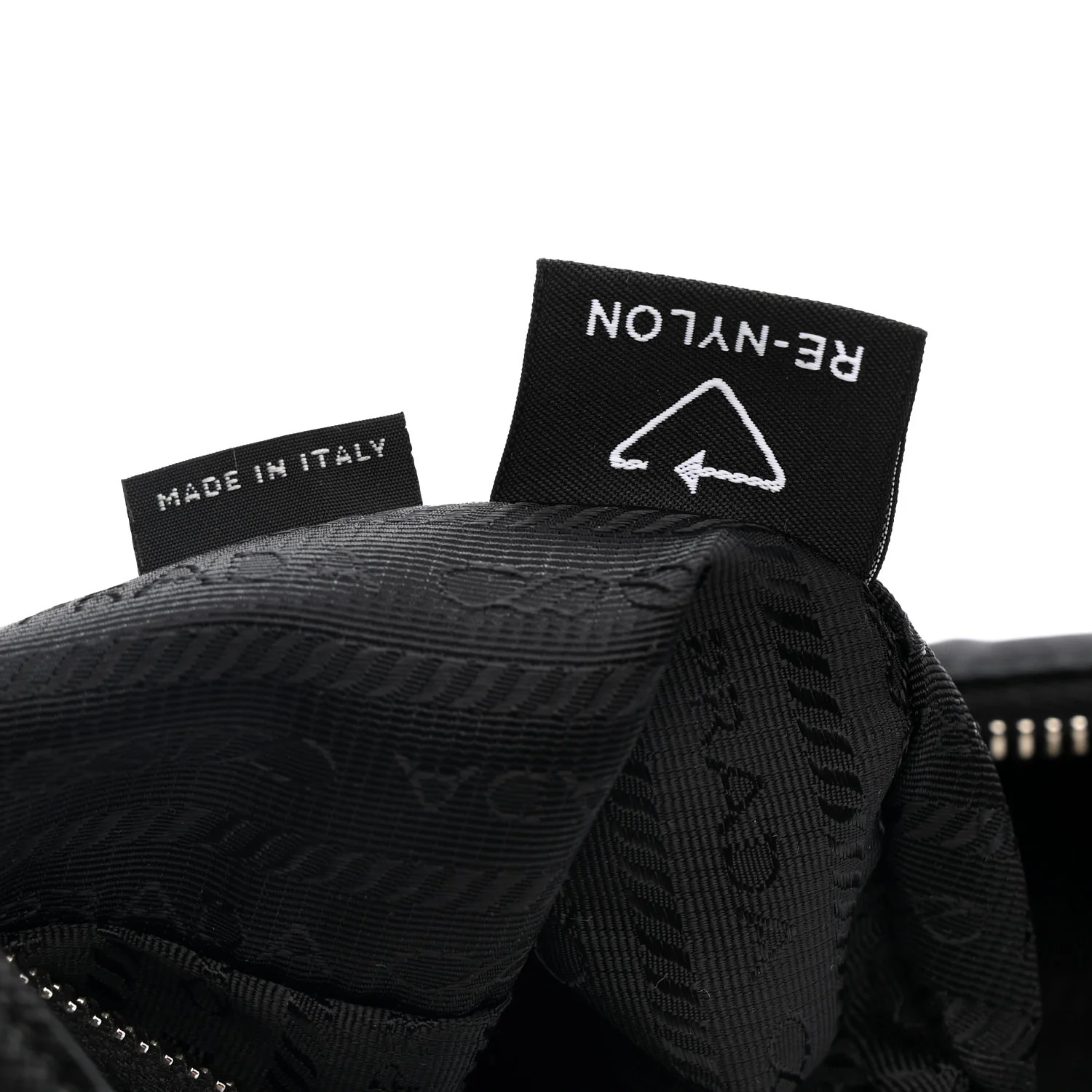 Tessuto Nylon Saffiano Mini Re-Edition 2005 Bag Black