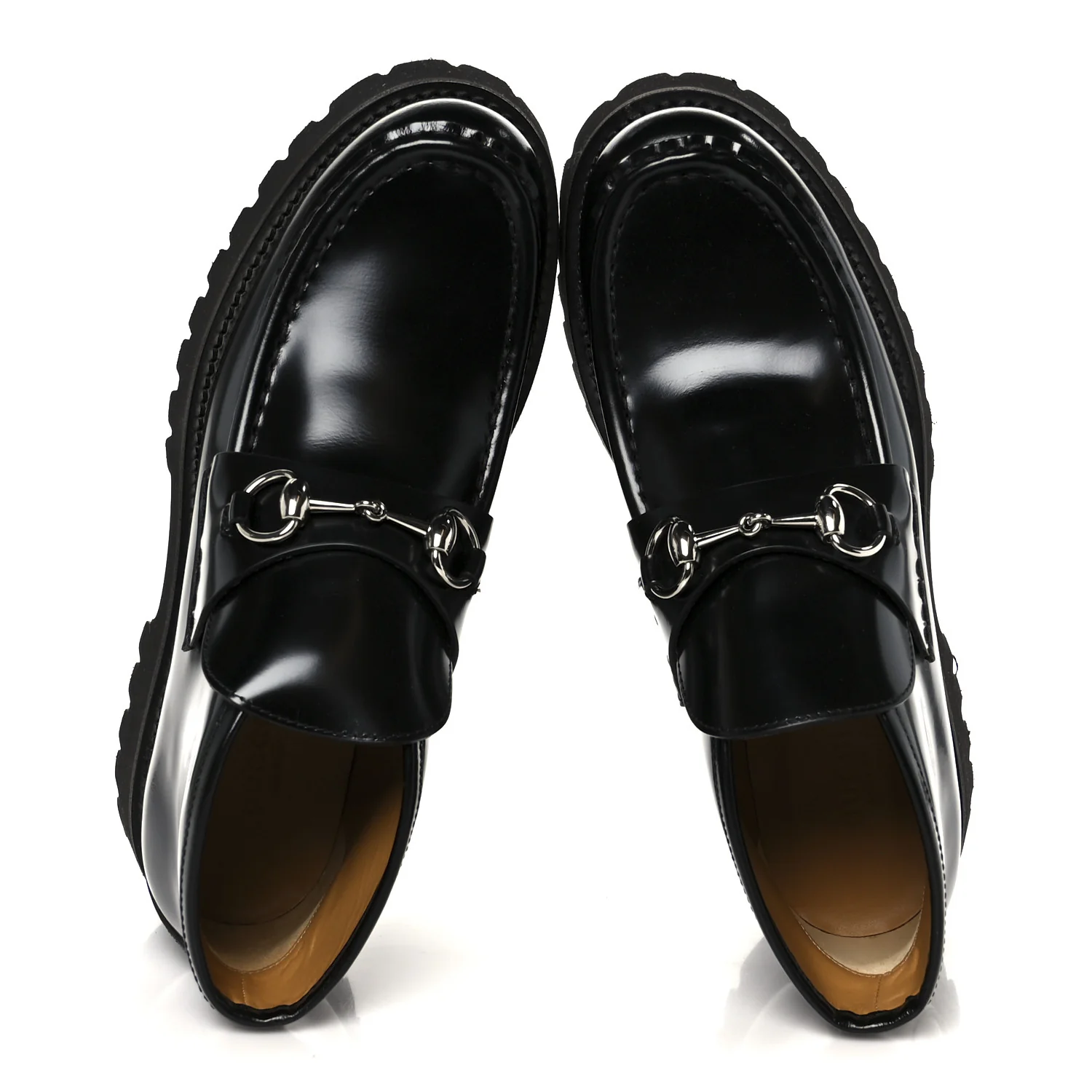 Cordovan Lux Womens Horsebit Platform Ankle Boots 38 Black