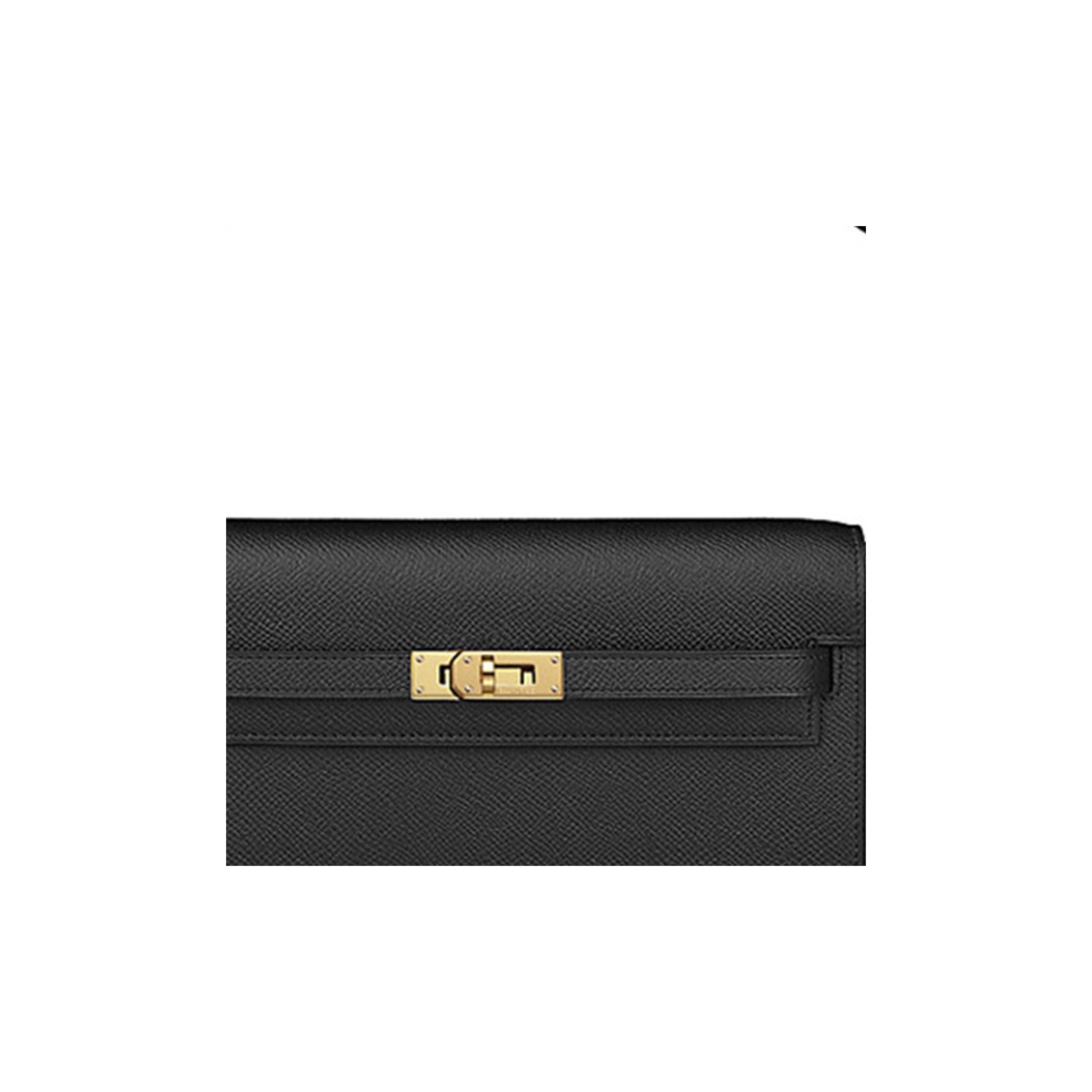 HERMES Kelly Long To Go シルバーバックル エプソムレザー 財布 ハンドバッグ ショルダーバッグ 通常サイズ レディース