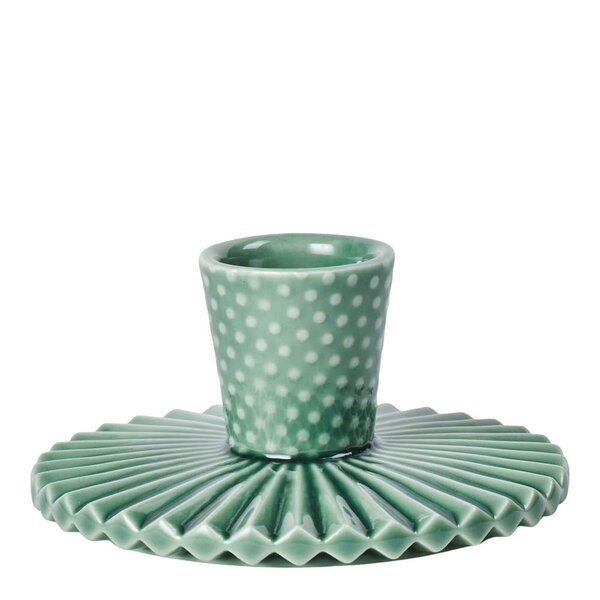 Pipanella Fan Dot lysestake 9,3 cm Spruce