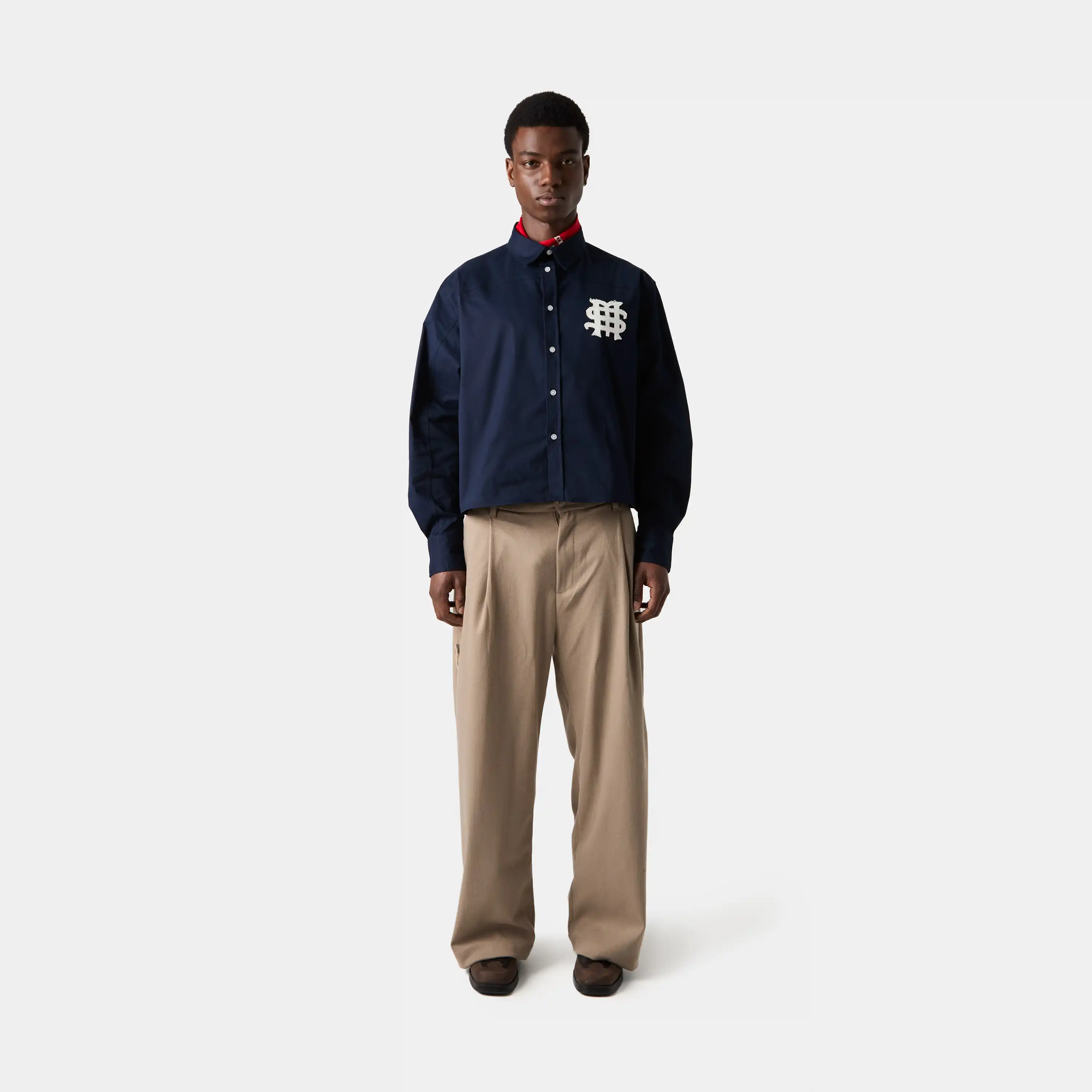 Badge Navy Shirt