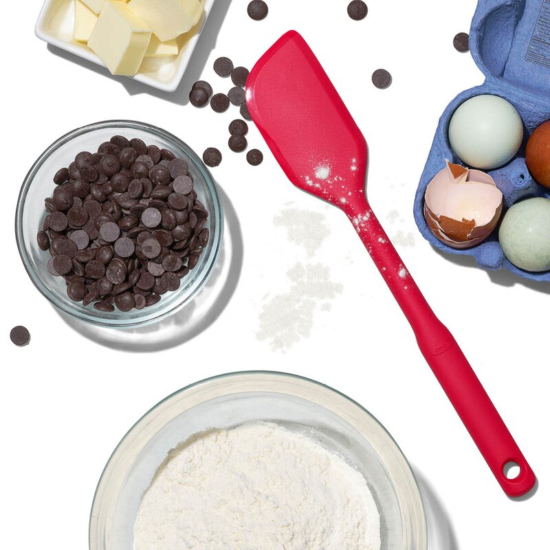 Silikon deigskrape 32 cm rød