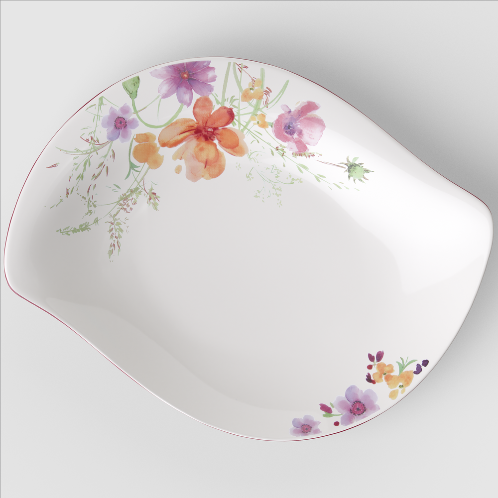 Mariefleur Centerpiece bowl - Multi-colored, Premium Porcelain
