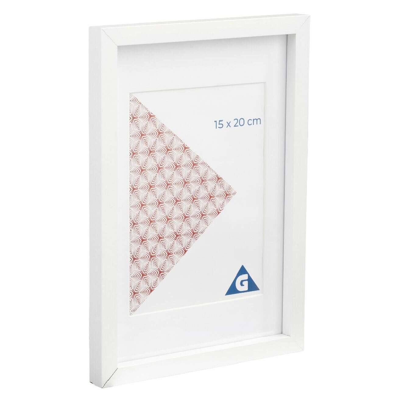 Cadre photo bois blanc 1 vue 18 x 24 cm