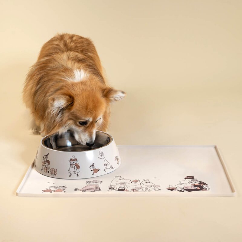 Moomin for Pets silikonmatte 60x40 cm beige