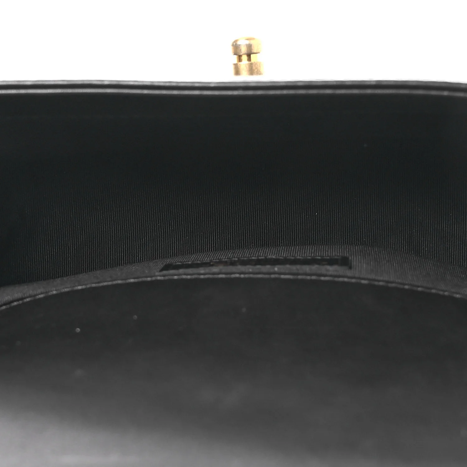 Calfskin Chevron Quilted Medium Boy Flap Black