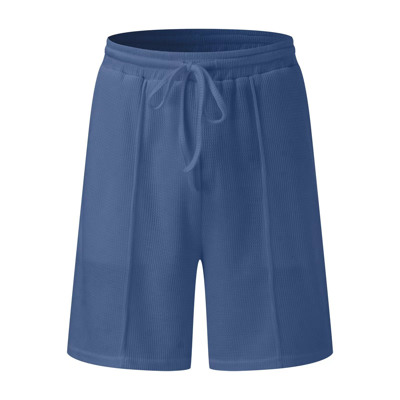 Polo bleu en maille à col en V pour homme Suitmens