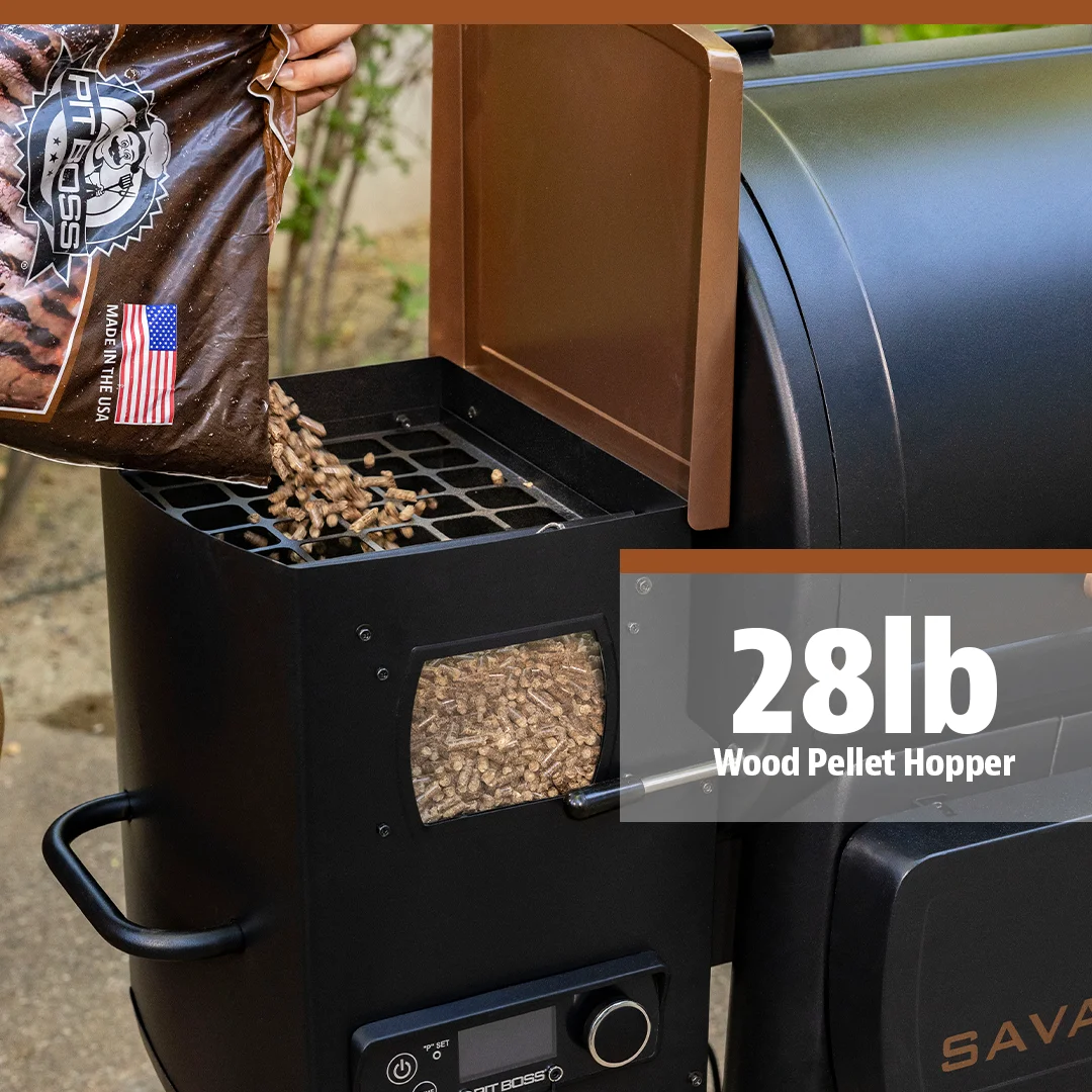 Pit Boss 1500 Connected Pellet Grill Savannah - Onyx Edition with Wi - Fi? - PB1500NXW
