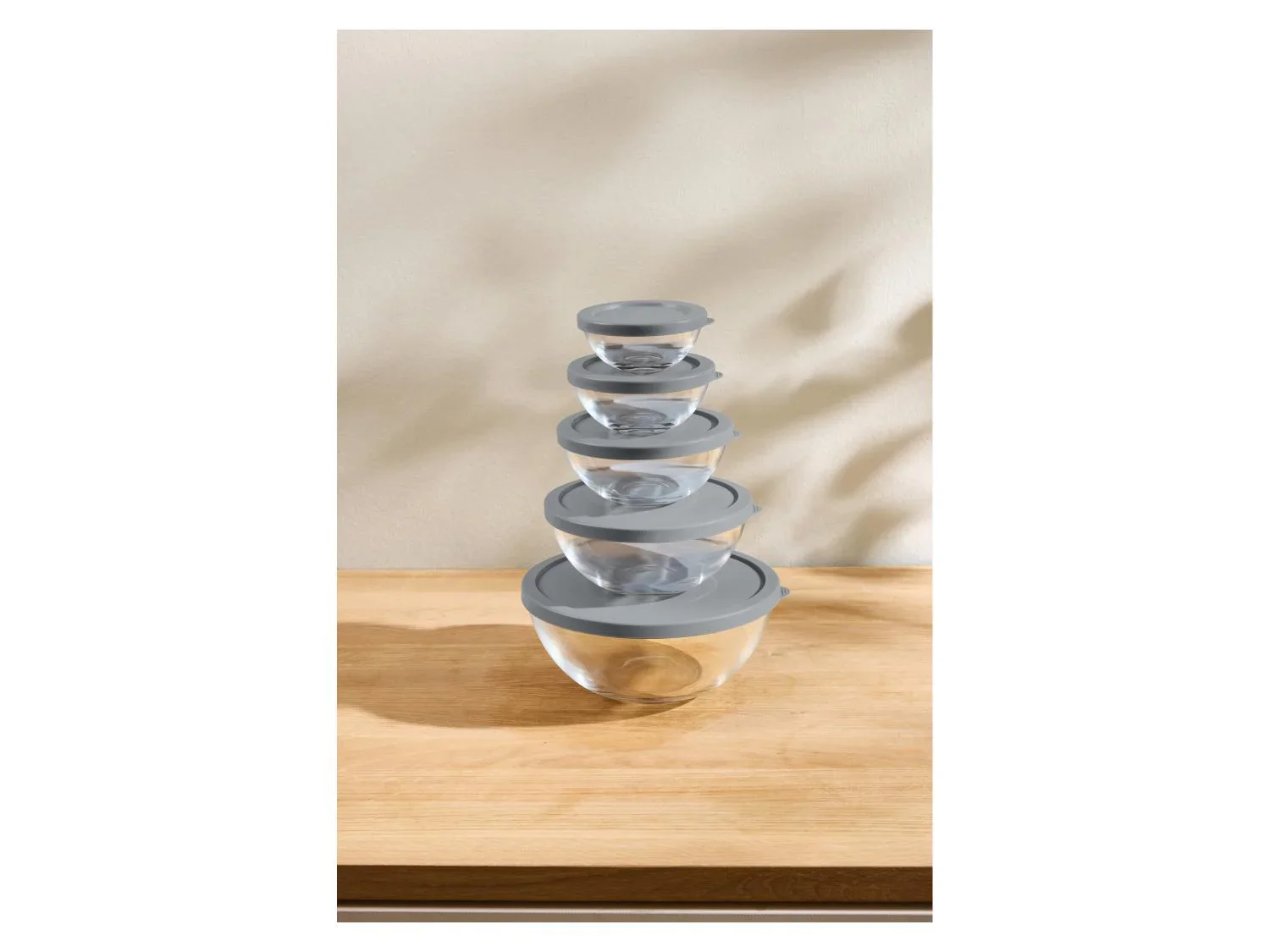 SILVERCREST Set de 5 botes de conservation en verre