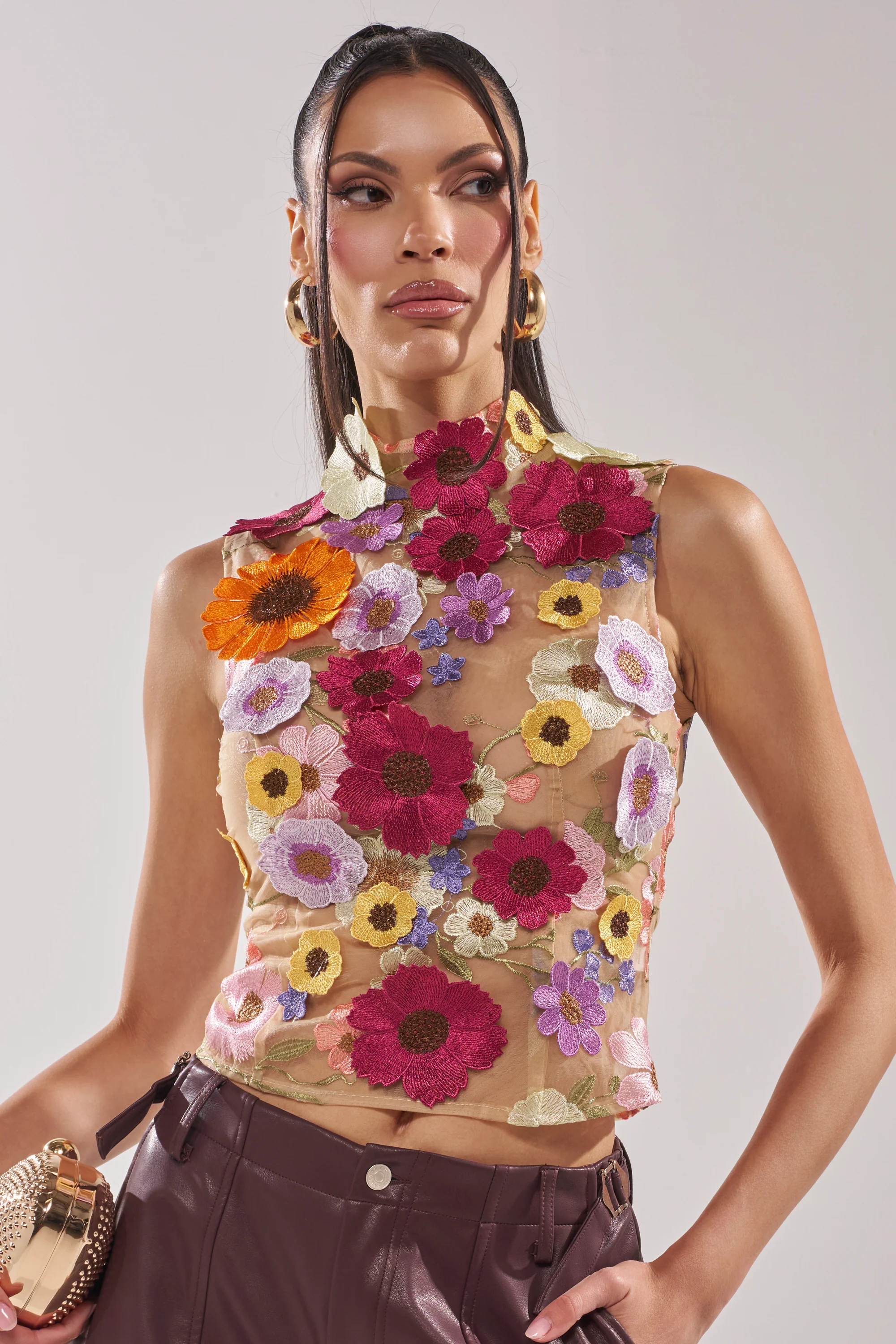 WHERE THIS FLOWER BLOOMS MESH TOP - Akira Store