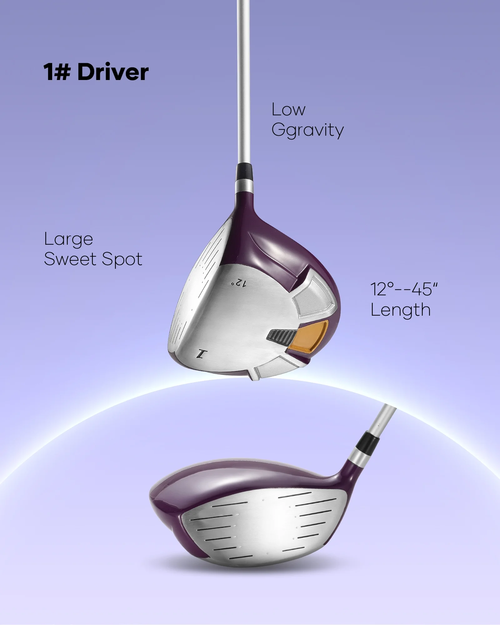 Complete Golf Clubs Package 9 Club Set for Men Woman Right Handed Steel Shafts Putter Stand Bag and 3 H C Bonus Head - Image 4