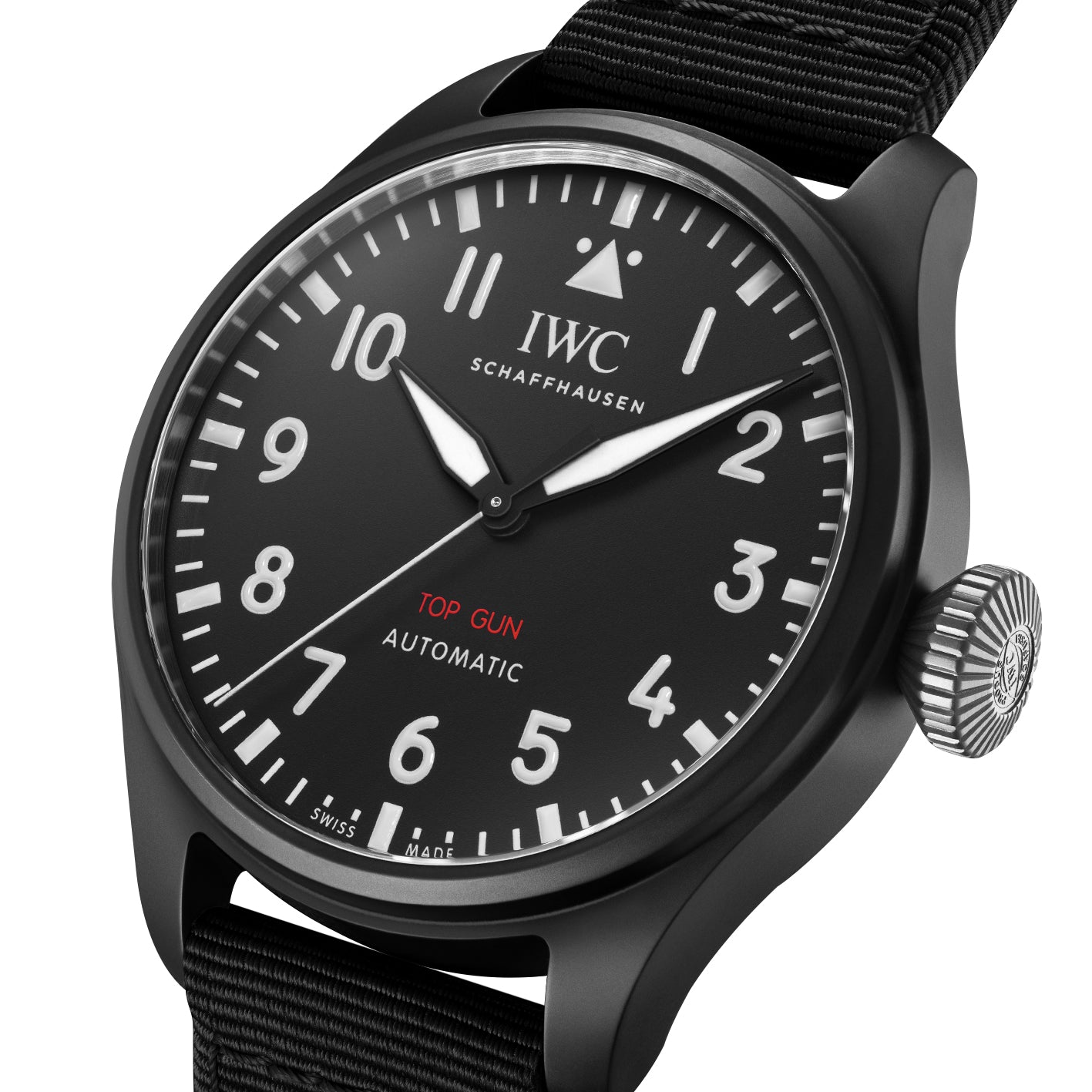 【Super Clone】IWC Big Pilot Top Gun 43mm Mens Watch Black IW329801