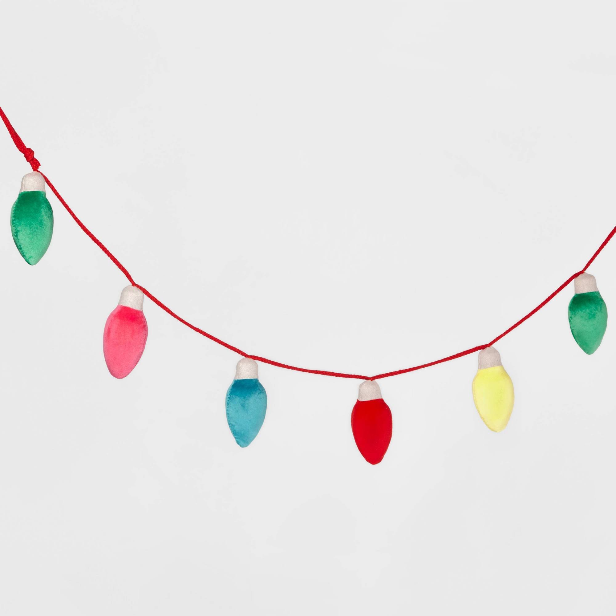 Wondershop Velvet Christmas Light Bulb 6' Garland | Target