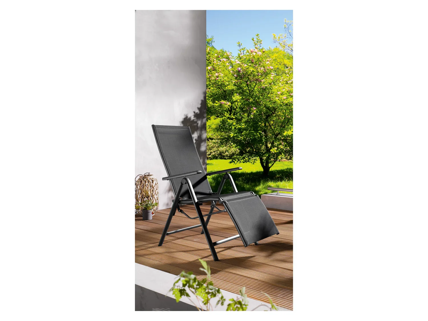 LIVARNO home Fauteuil de jardin Houston, noir/anthracite