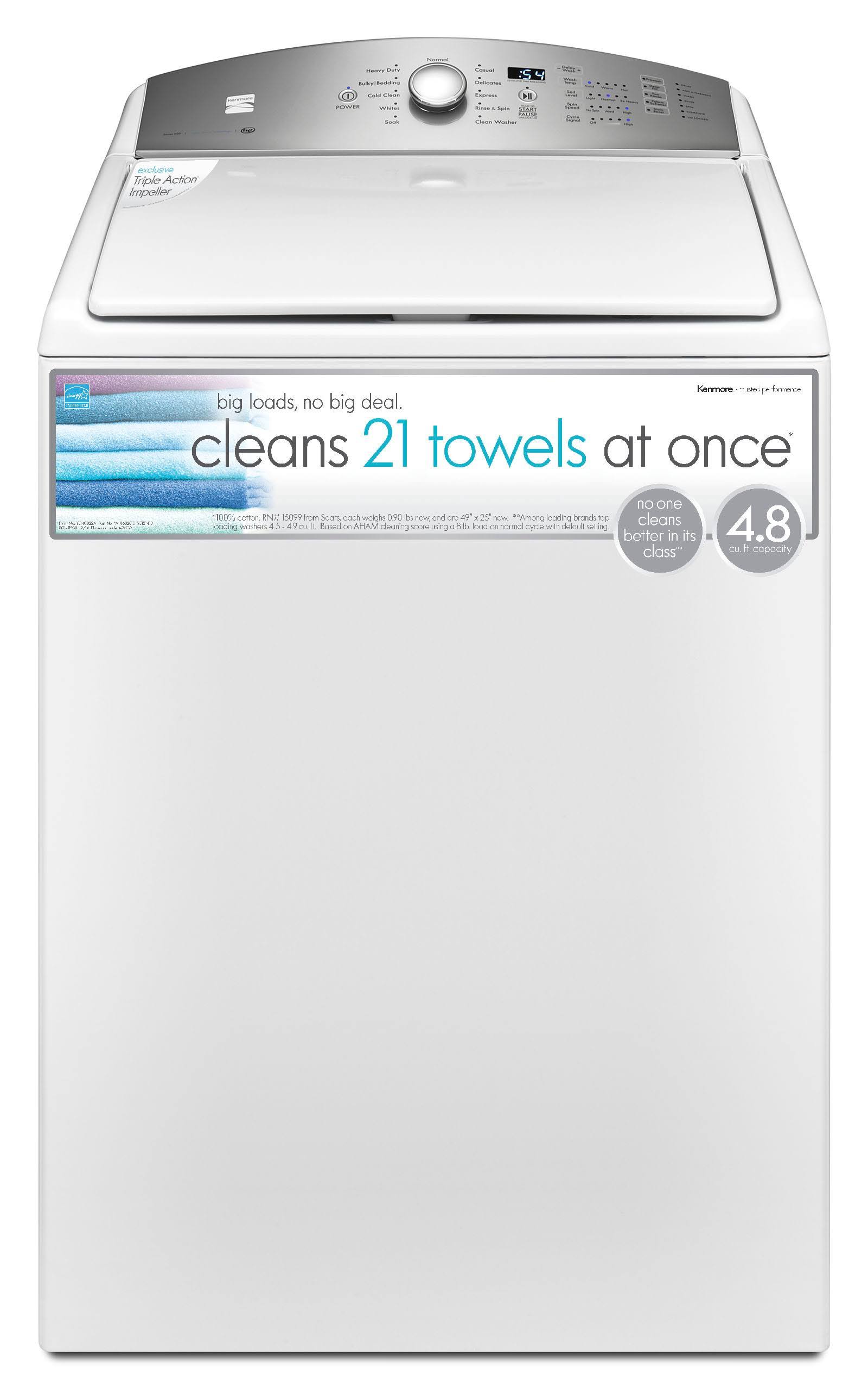 Kenmore 26132 4.8 Cu. ft. Top Load Washer - White