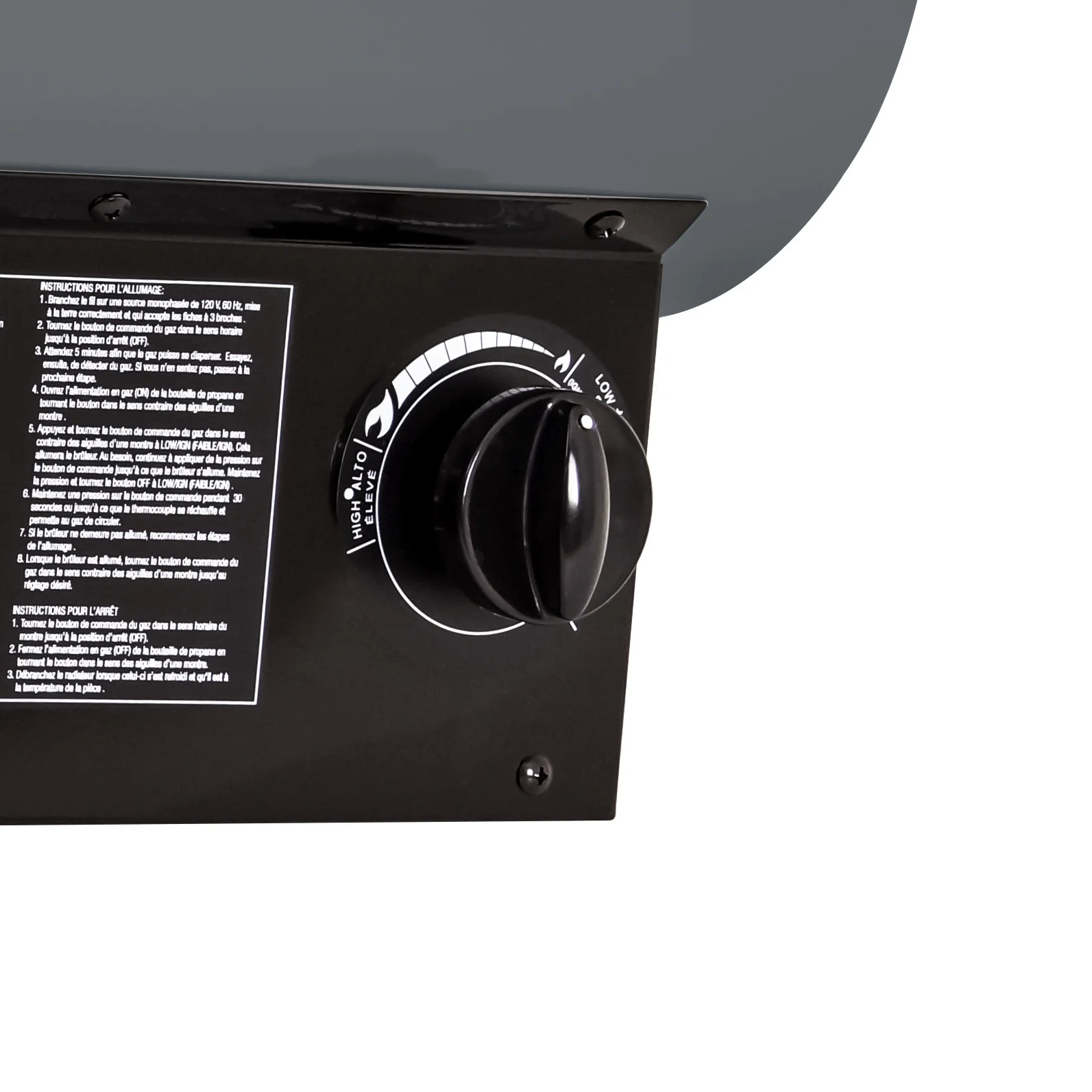 70,000 125,000 BTU Delux Propane (LP) Indoor/Outdoor Forced Air Heater(Gray) Image 2