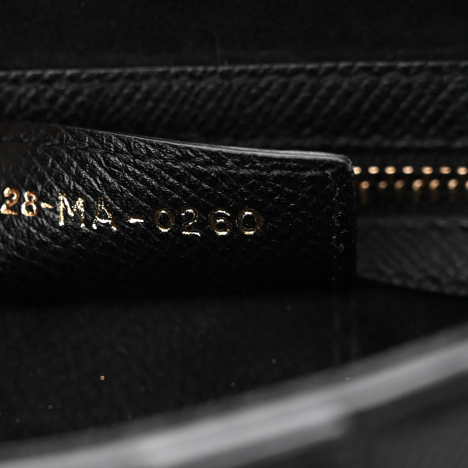 Grained Calfskin Saddle Bag Black