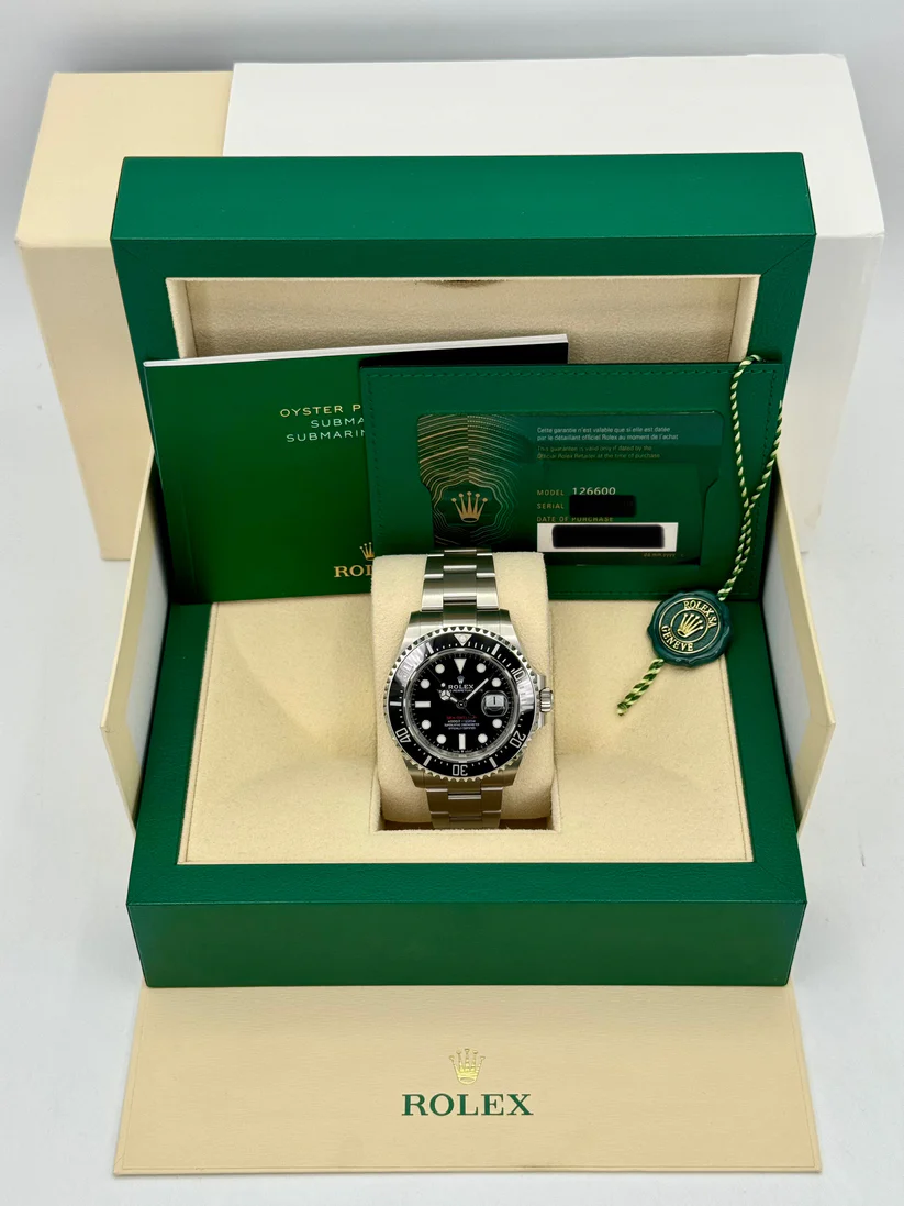 [Super Clone]Rolex Sea-Dweller 126600 43mm Black Dial Stainless Steel Mens Watch