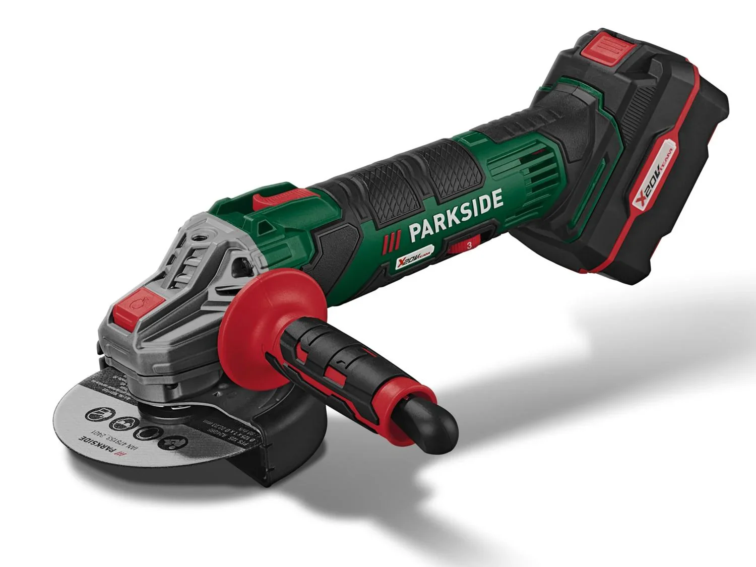 PARKSIDE Meuleuse d'angle sans fil 20 V / 4 Ah PWSA 20-Li D4, coffret de dmarrage avec batterie et chargeur