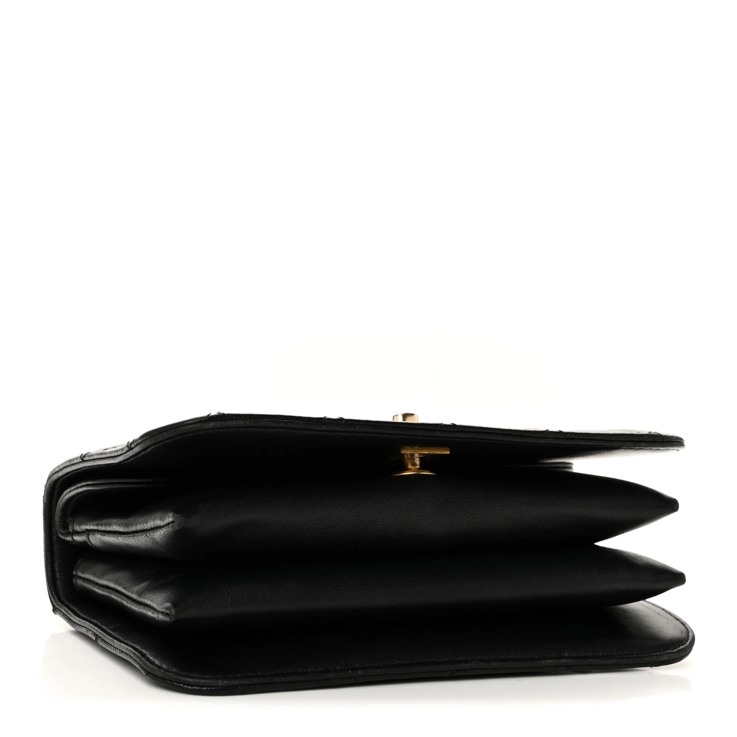 Caviar Quilted Mini Top Handle Flap Black