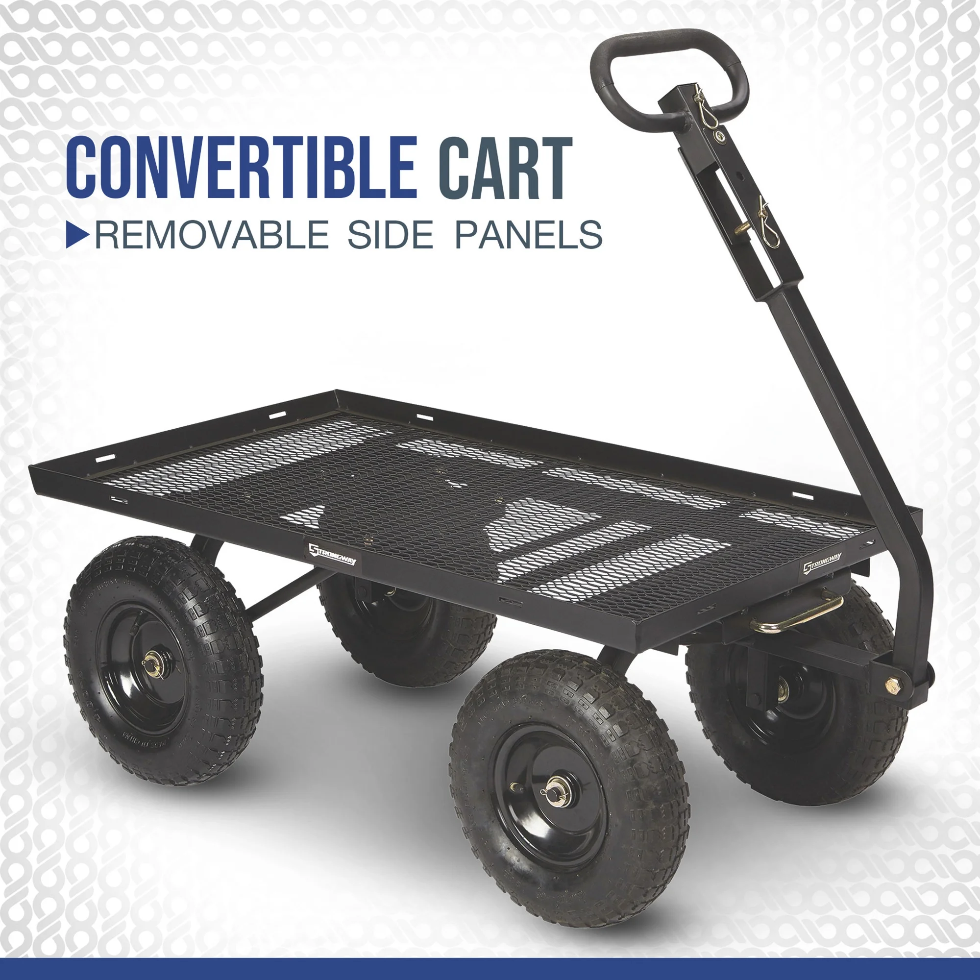 Steel Dump Cart with Removable Liner, 1200-Lb., 9 Cu. Ft. Capacity, 50in.L x 24in.W - Image 6