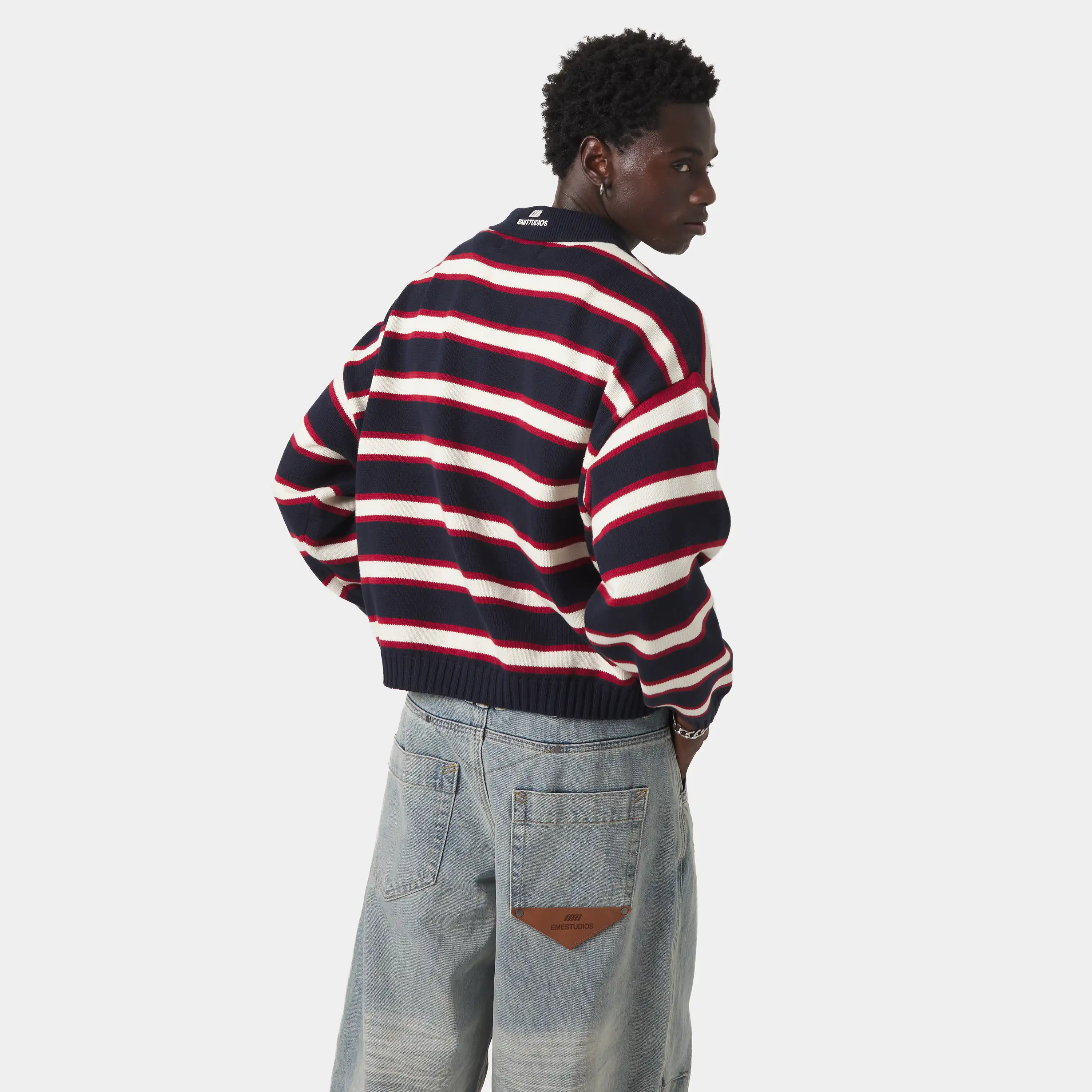 Sweet Navy Knit Polo