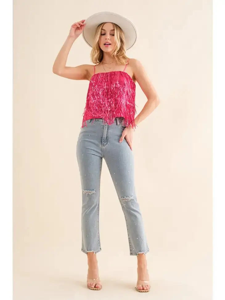 Sequin Tiered Cami