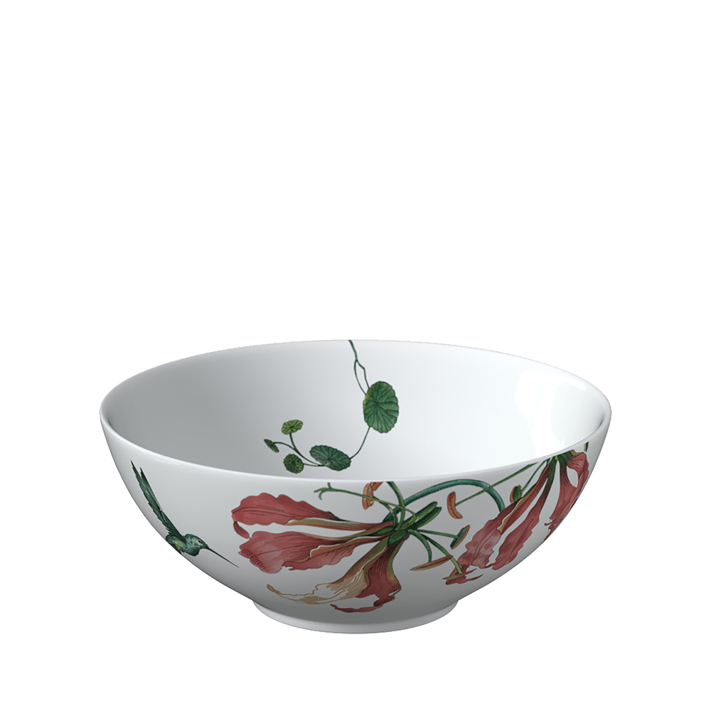 Avarua Appetizer/ Dessert Bowl - Multi-colored, 13.6 oz, Premium Bone Porcelain