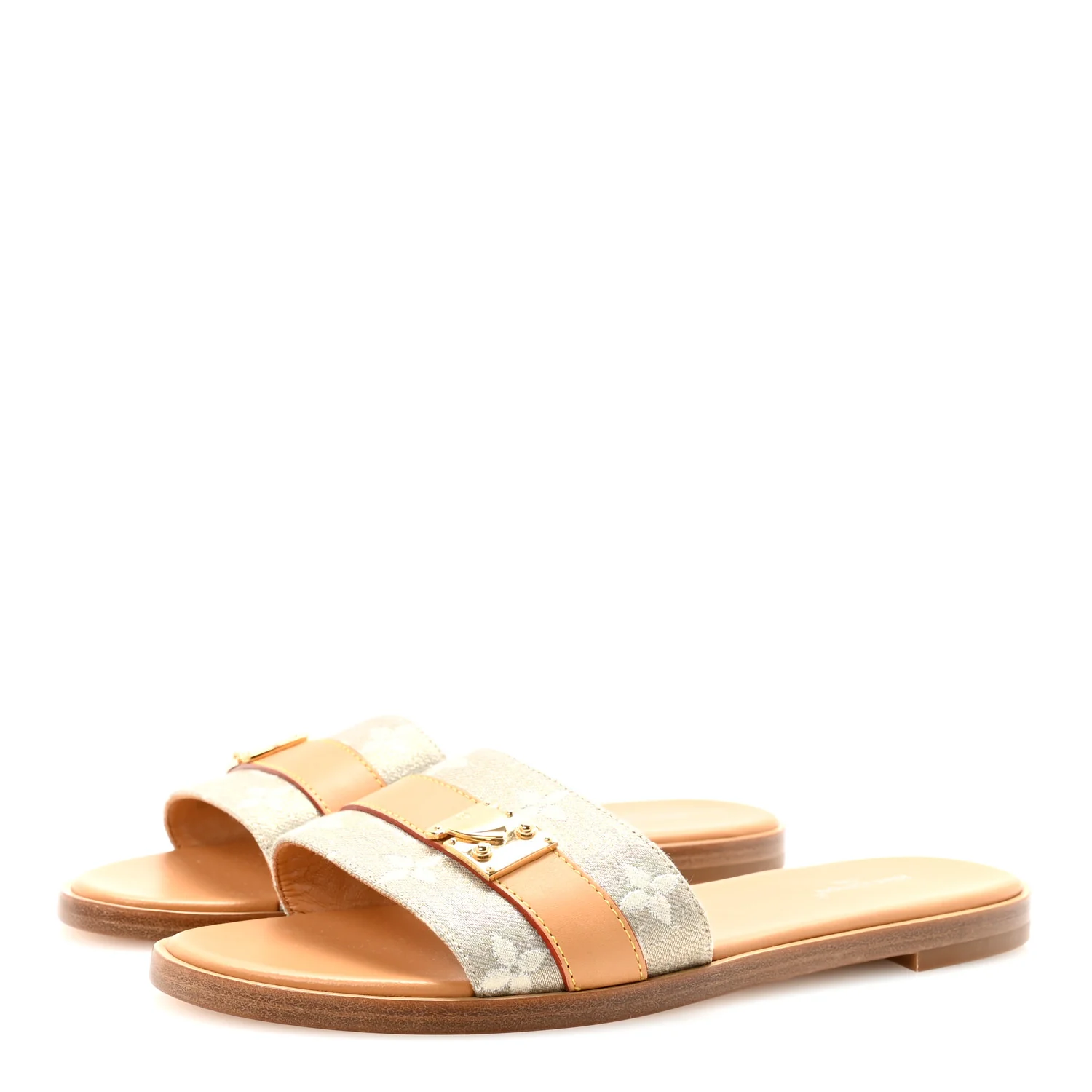 Monoglam Lock It Flat Mule 36.5 Gold