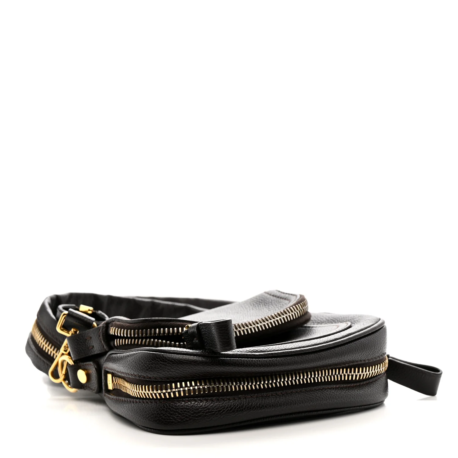Calfskin Mini Jennifer Crossbody Bag Brown
