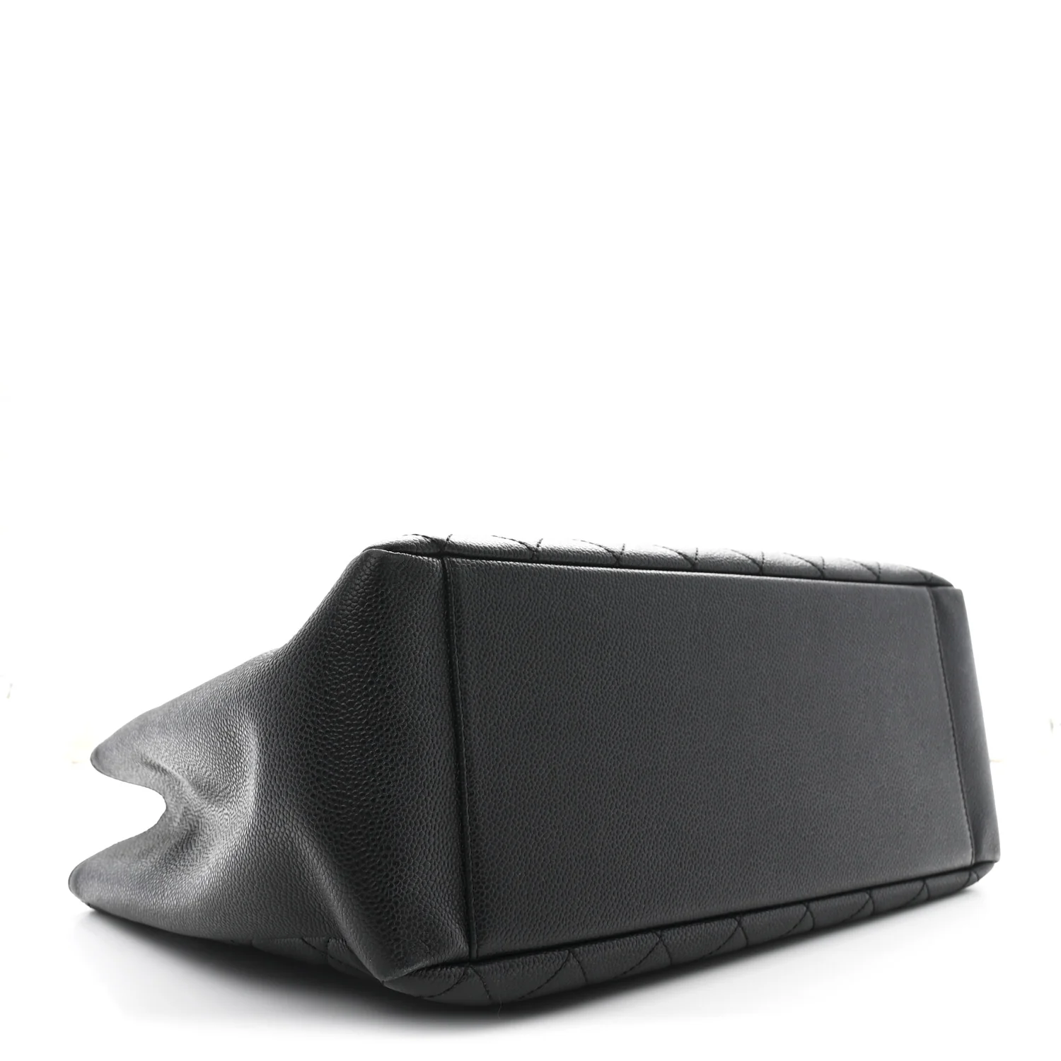 Caviar Quilted Grand Shopping Tote GST Black
