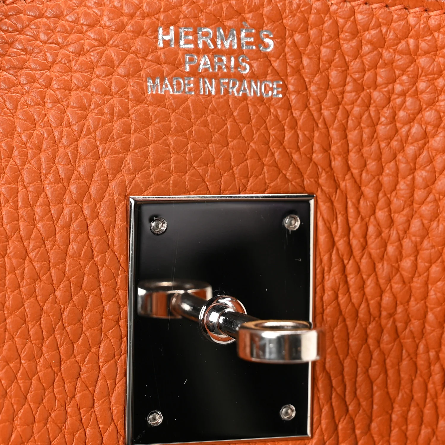 Taurillon Clemence Birkin 35 Orange
