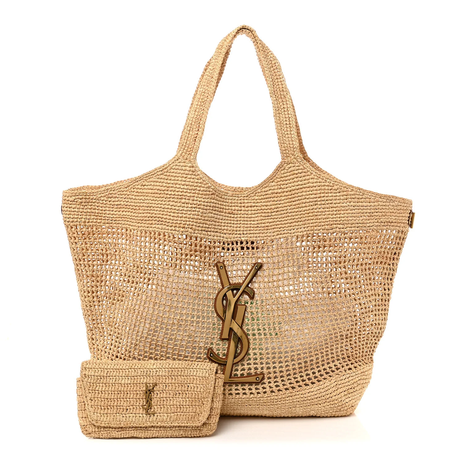 Raffia Icare Shopping Tote Natural