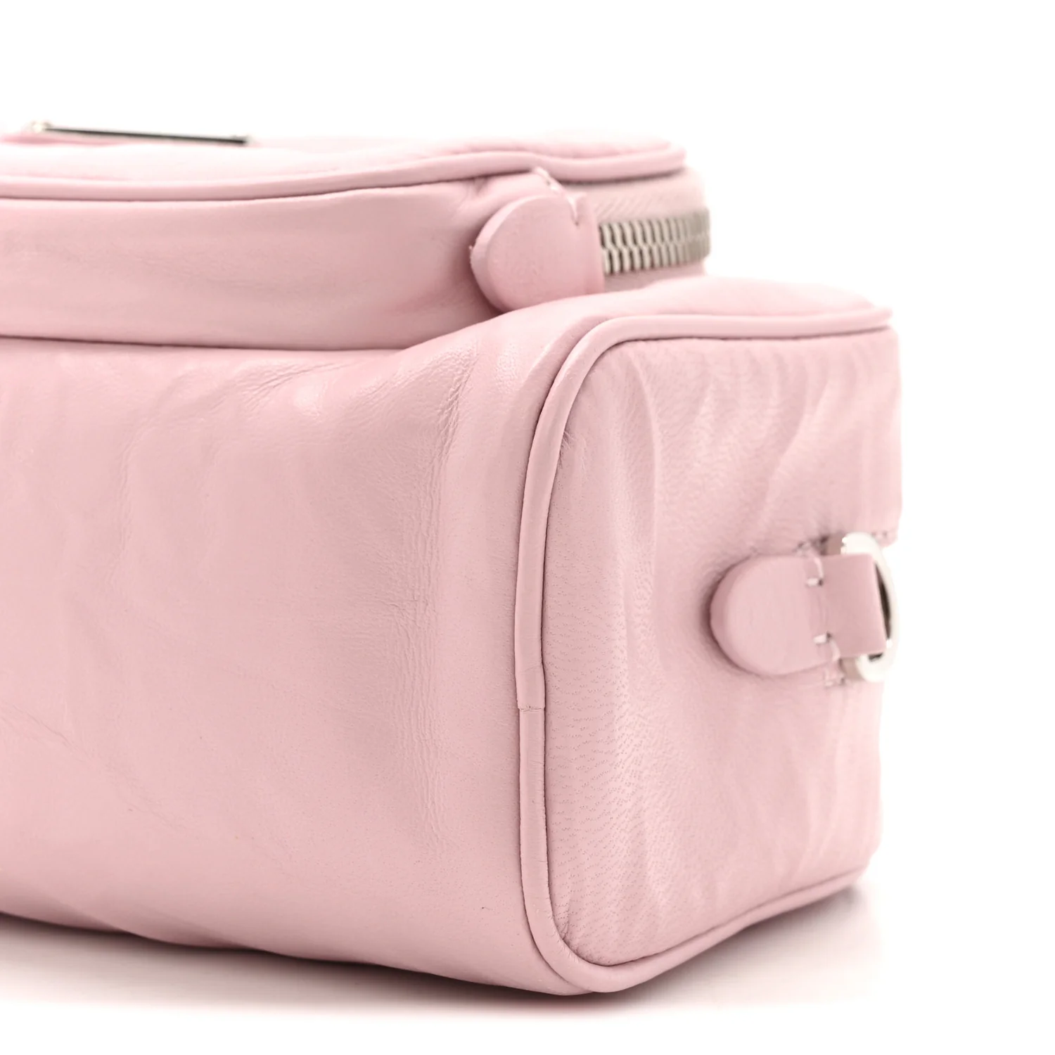 Nappa Antique Multi-Pocket Shoulder Bag Alabastro