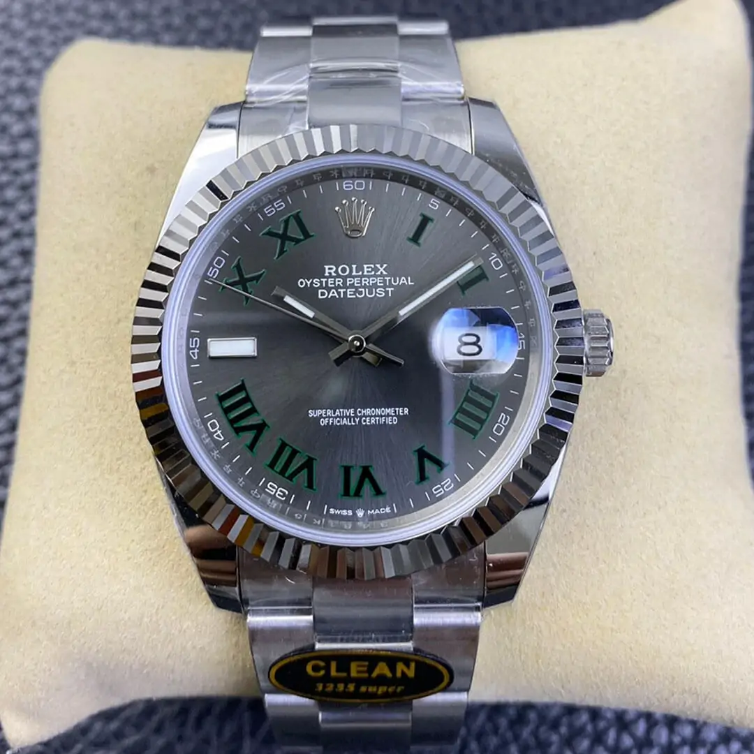 Rolex Datejust M126334-0021 Clean Factory Grey Strap