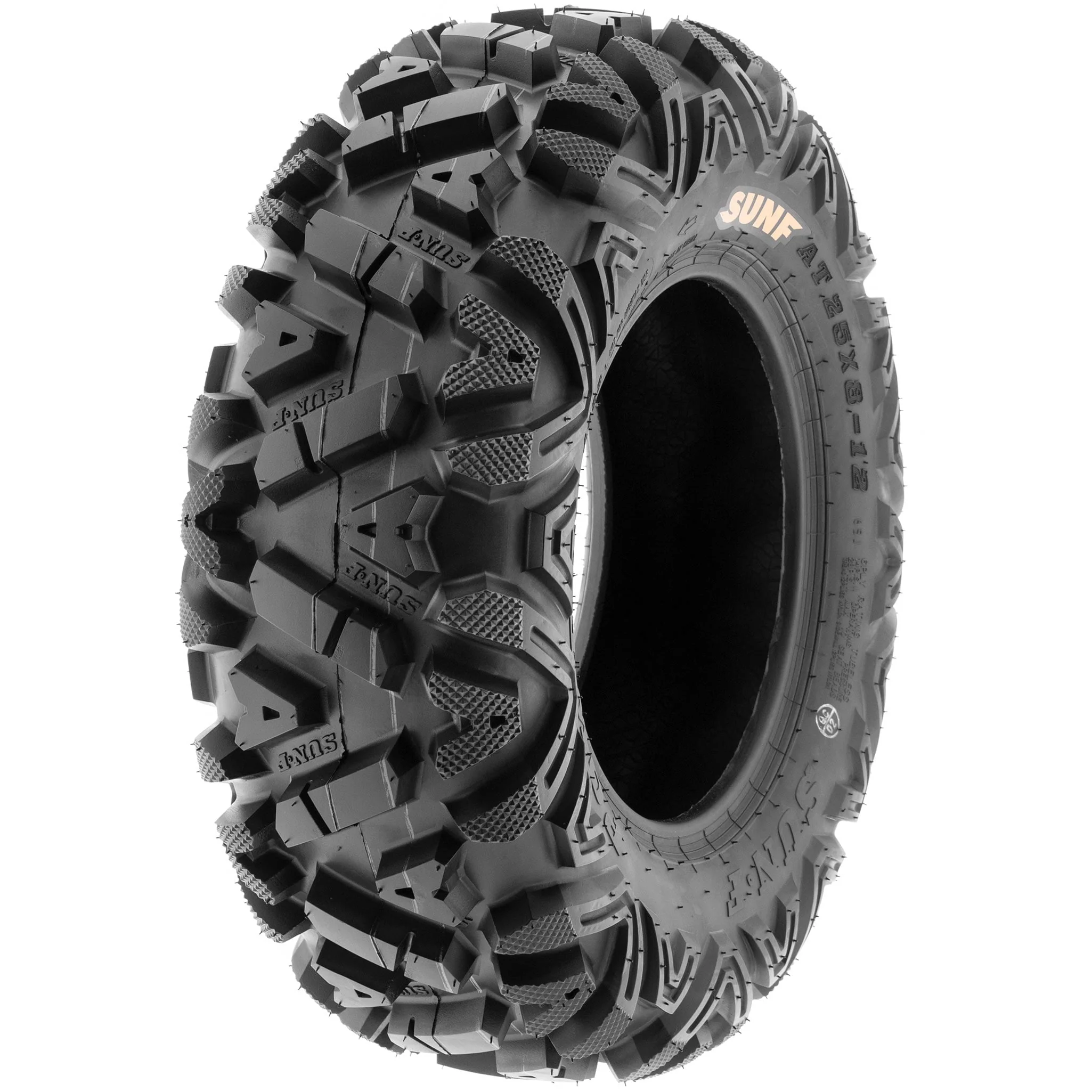 Sunf All-Terrain ATV UTV Tires 24x8 - 12 & 25x11 - 10 6 PR A033 (Complete Full Set of 4)
