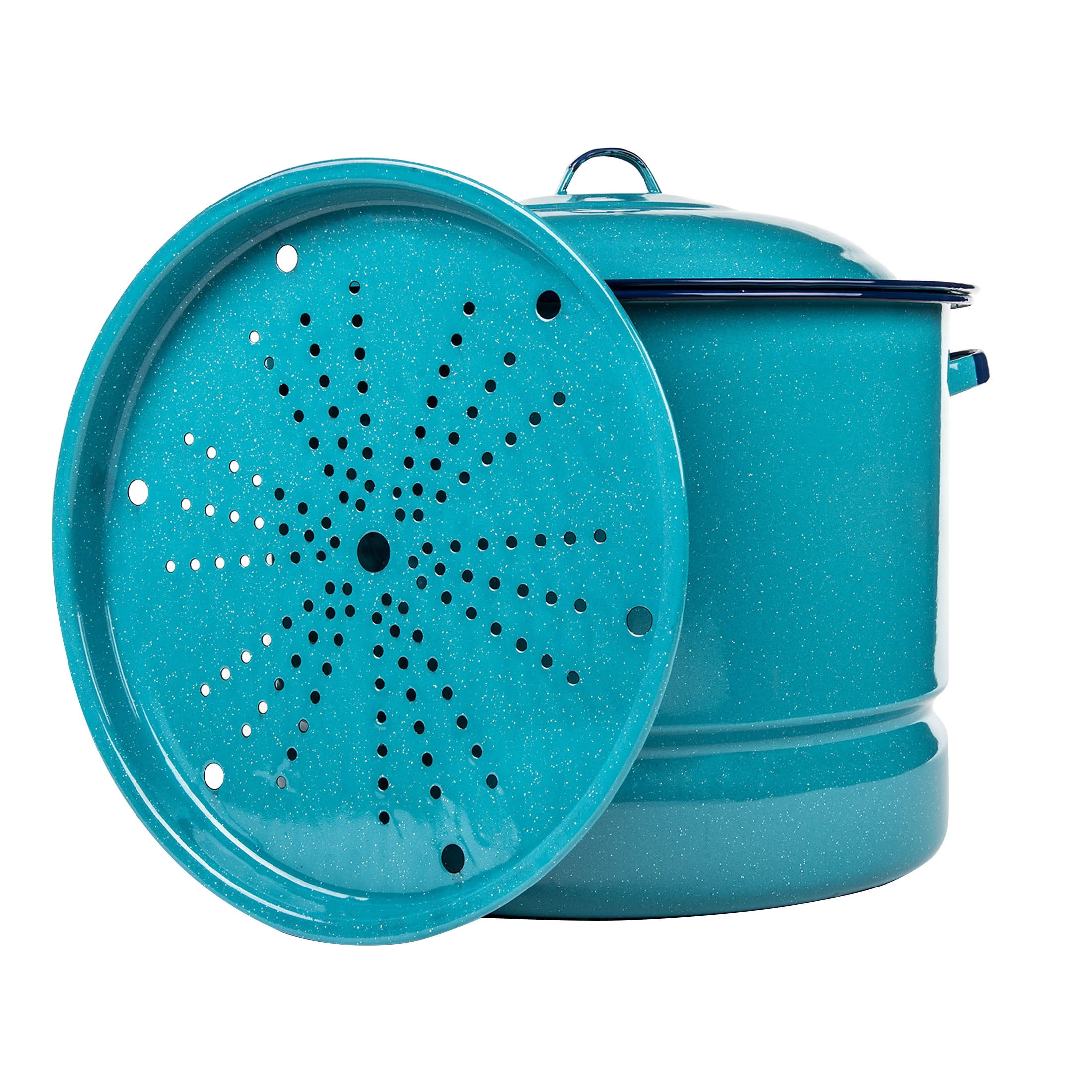 Cinsa Steamer Pot, with Lid & Trivet, 34 Quart - 1 set