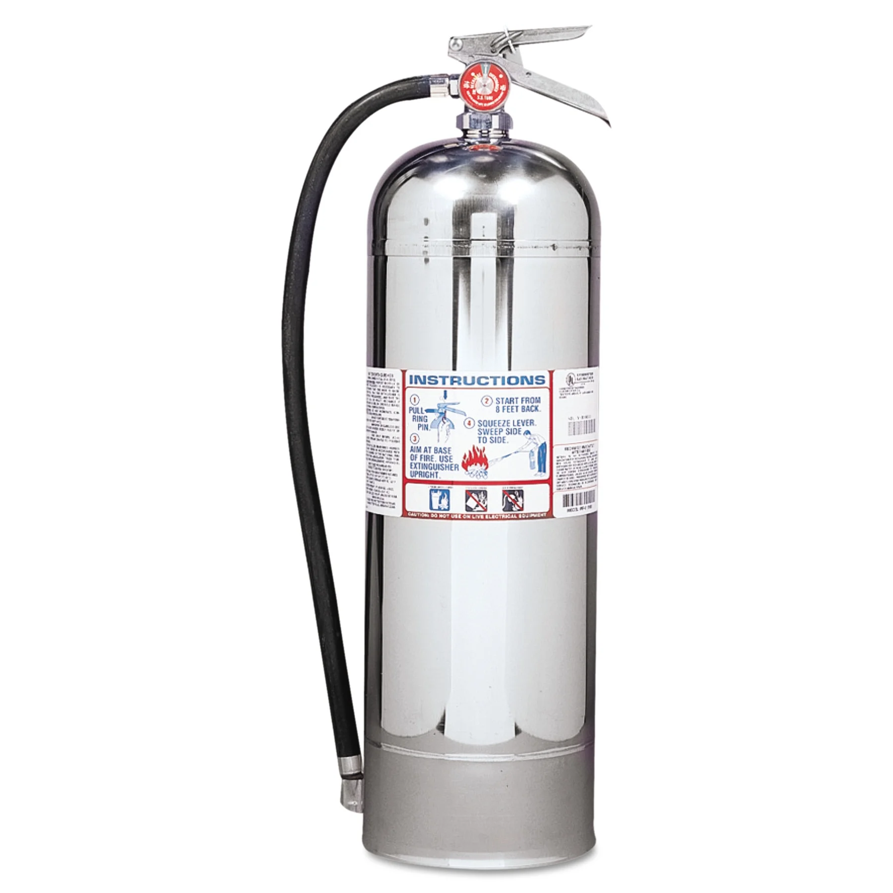 ProPlus 2.5 W H2O Fire Extinguisher, 2.5gal, 20.86lb, 2-A - Image 2
