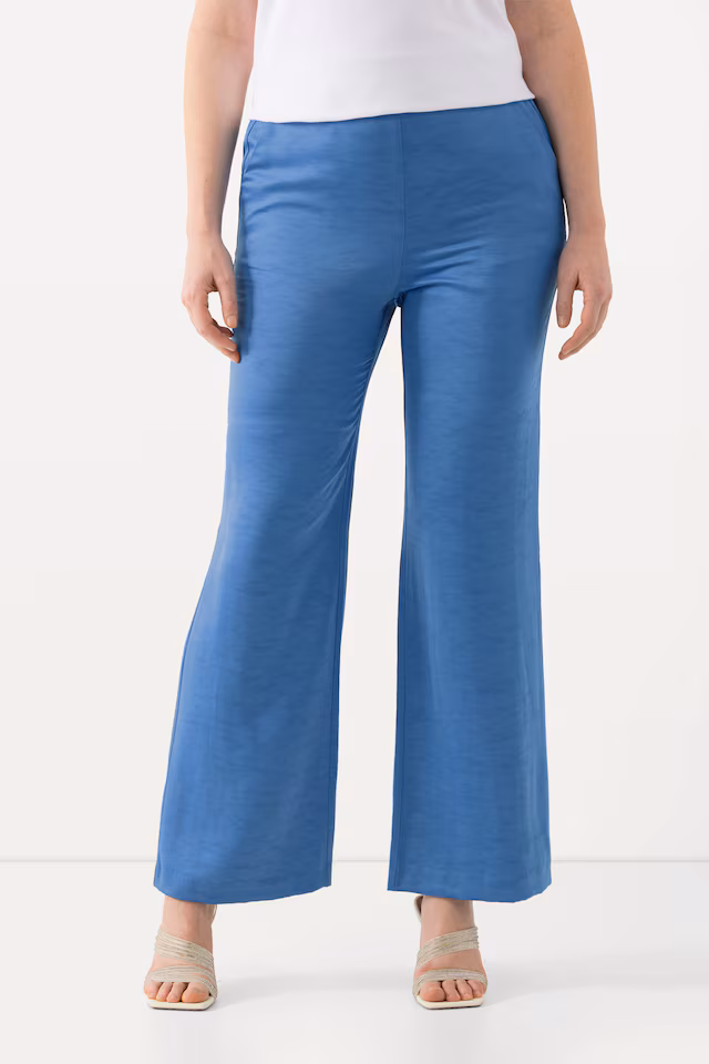 Textured Elastic Waistband Suit Pants