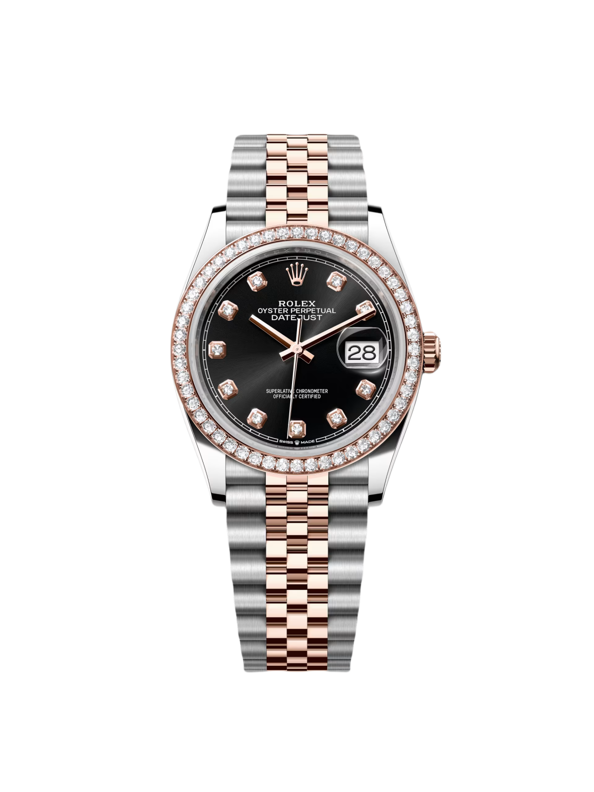 【Super Clone】RLX  Datejust 36mm 126281 Black Dial Jubilee Bracelet