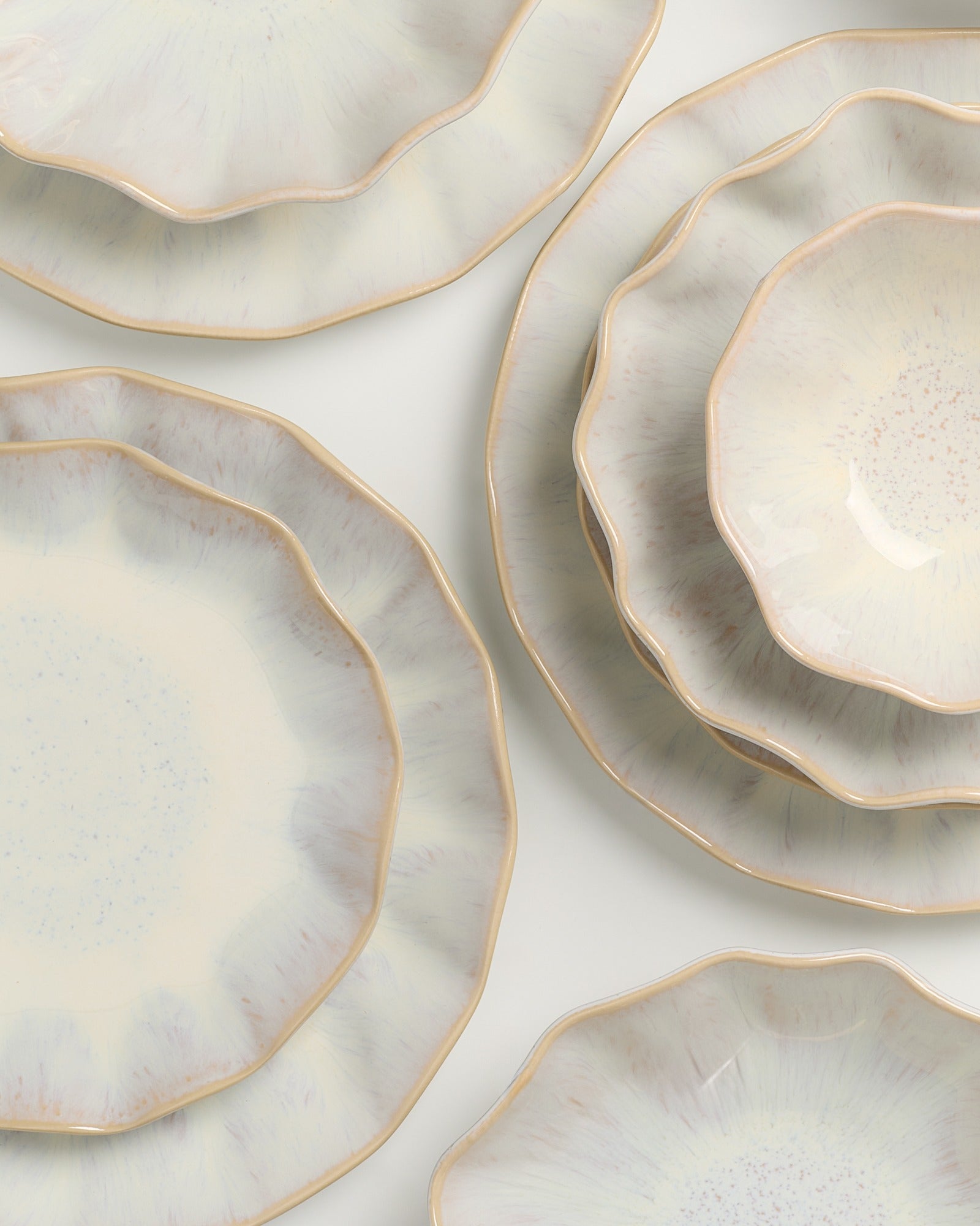 AREIA - TABLEWARE SET SHELL SAND 16 PIECES