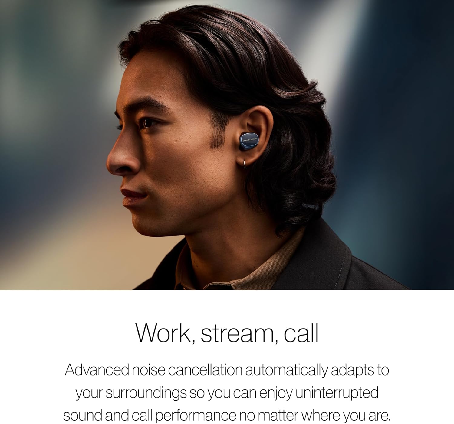 Bowers & Wilkins Pi8 Bluetooth Wireless Earbuds (Anthracite Black)  in-Ear Bluetooth Earphones with Qualcomm Chipset & aptX Lossless  Active Noise Cancelling Earbuds  3 Built-in Mics  15-Min Charging