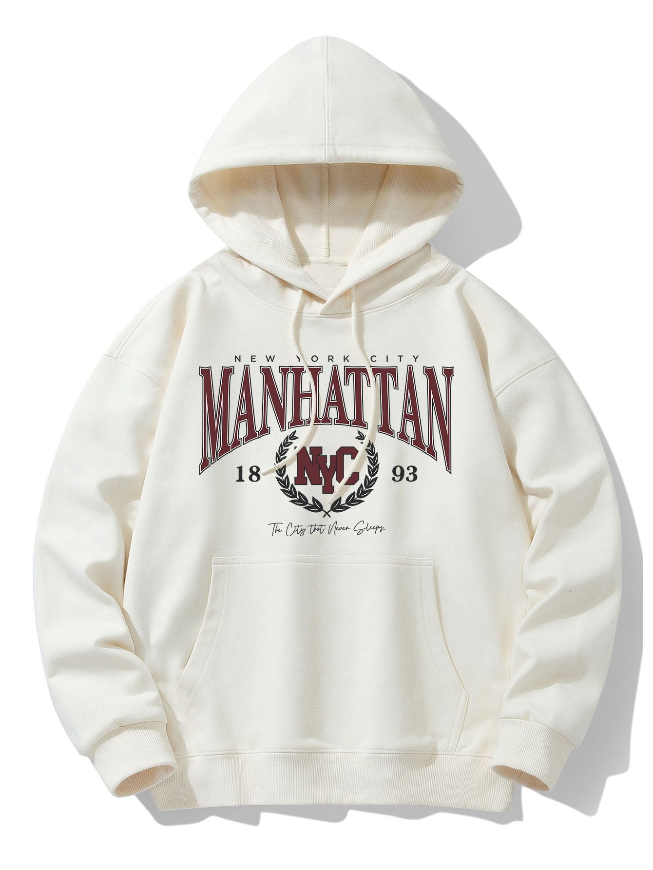 Ensemble sweat à capuche et pantalon de jogging Manhattan Varsity Print en coton mélangé